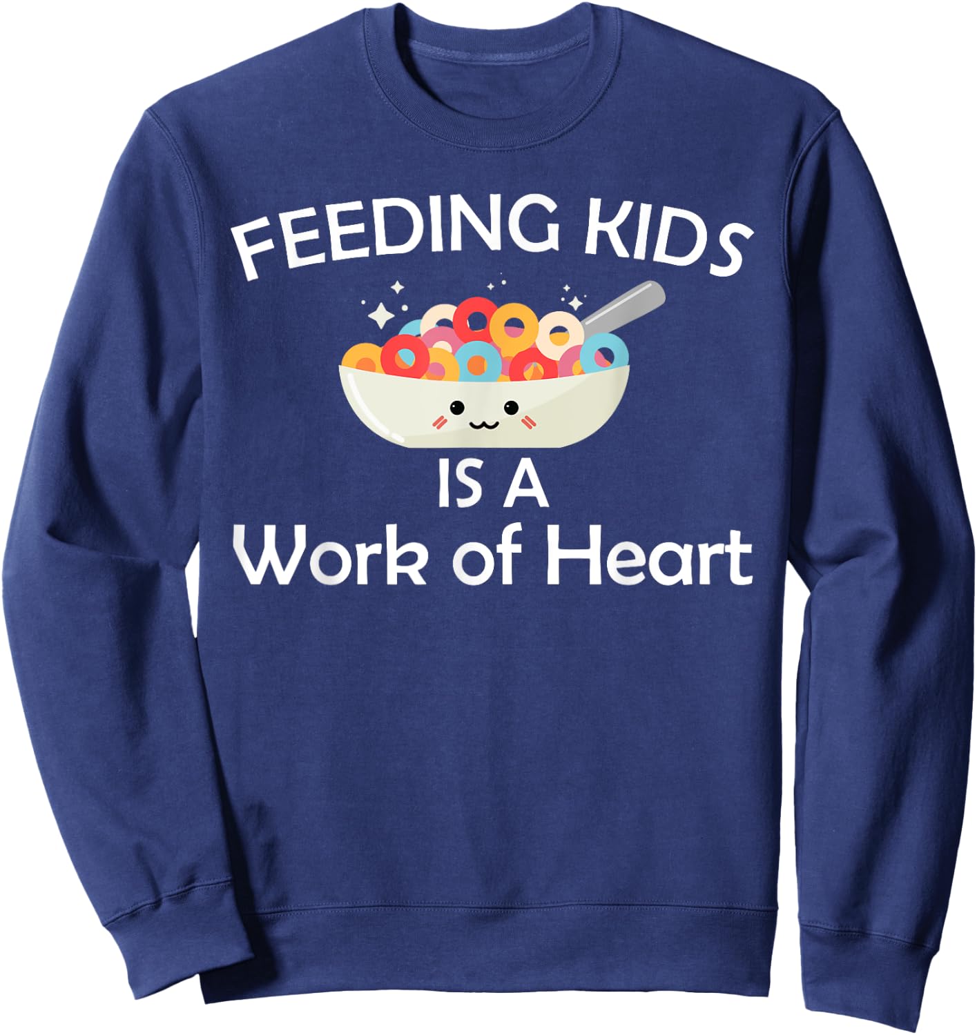 Funny Lunch Lady Design School Cafeteria Workers Sweatshirt - Sweatshirt | Navy