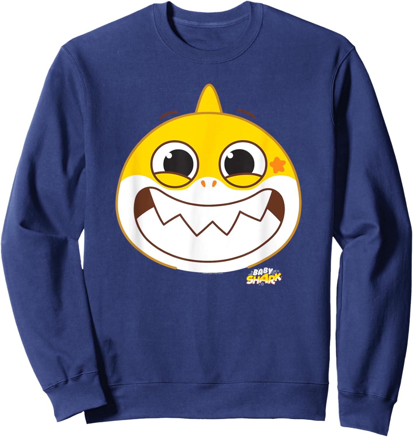 Baby Shark Smiling Sweatshirt - Sweatshirt | Navy