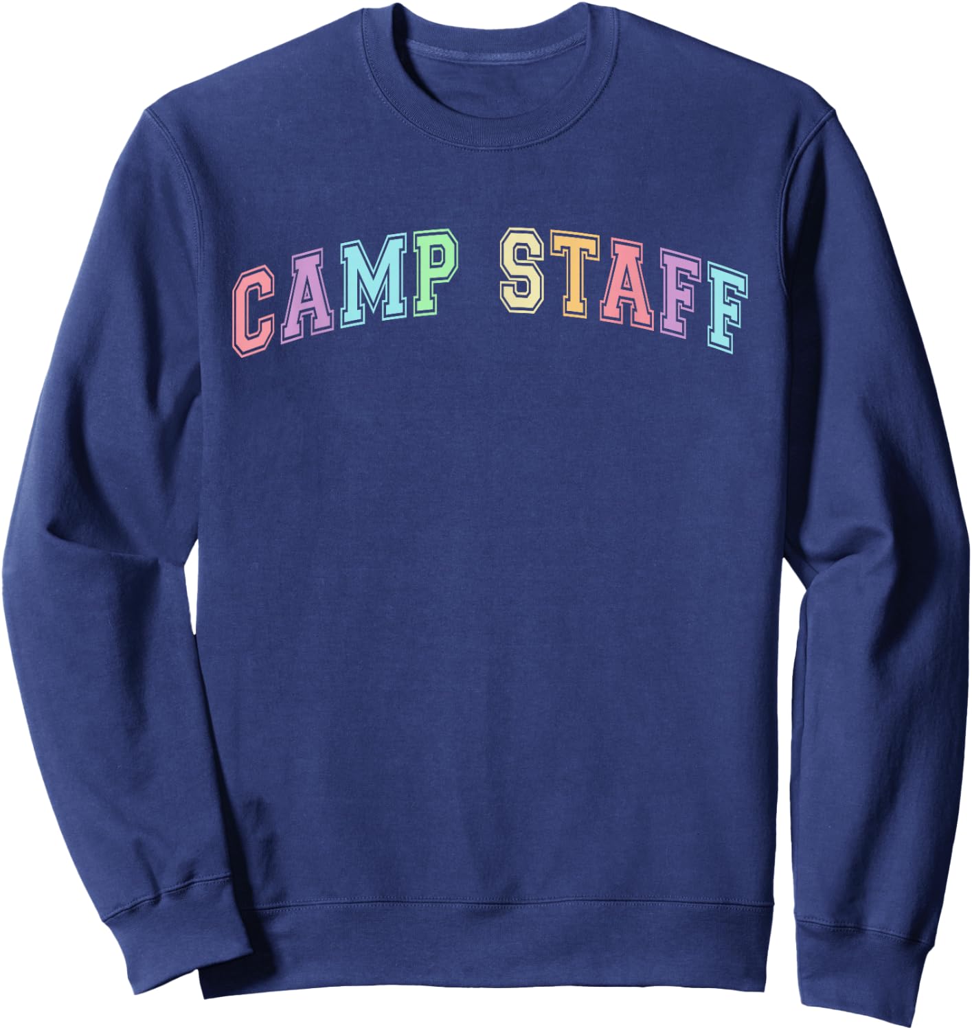 Cute CAMP STAFF Summer Campground Host Chaos Coordinator Sweatshirt - Sweatshirt | Navy