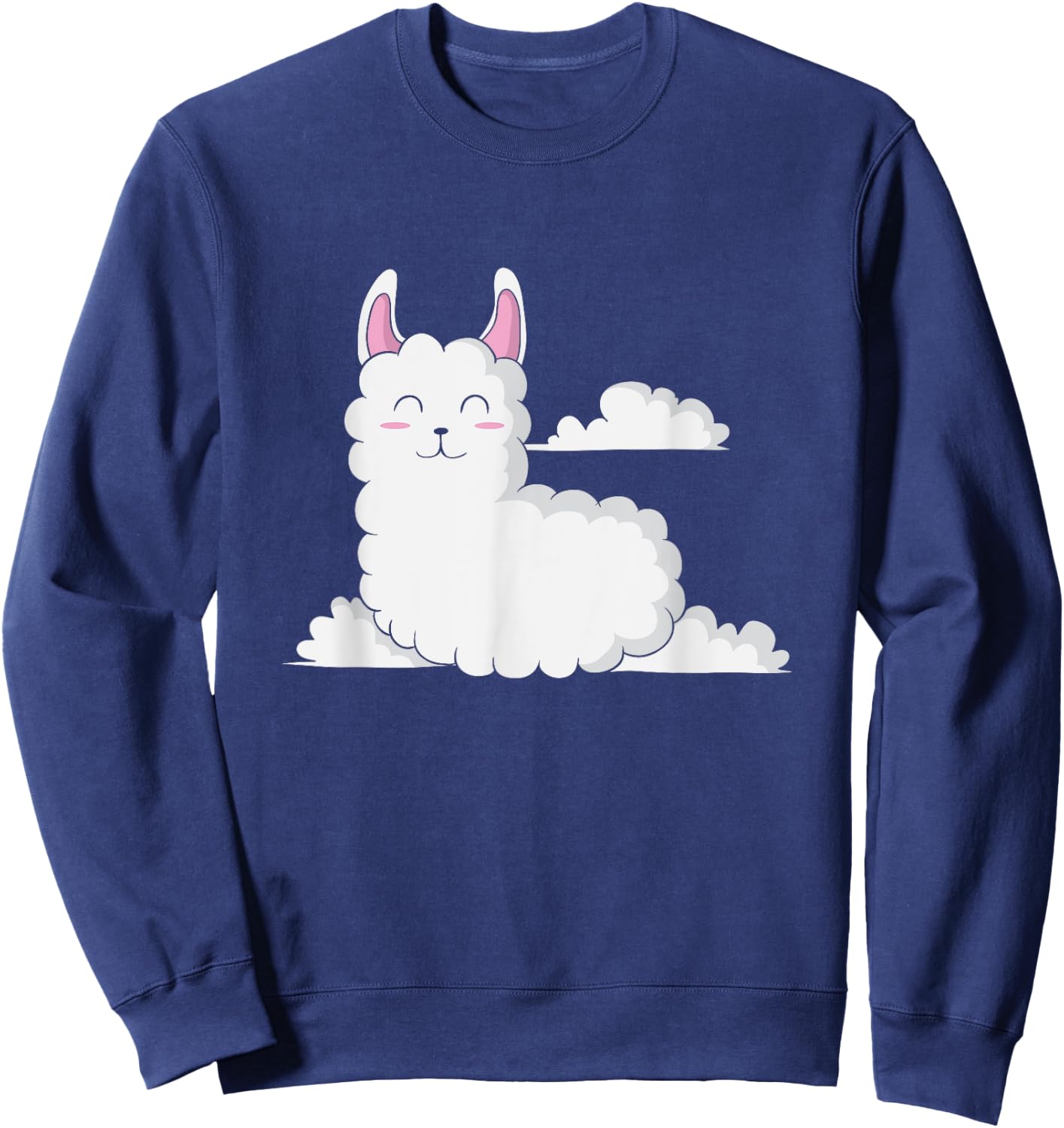 Llama on Clouds Sweatshirt - Sweatshirt | Navy