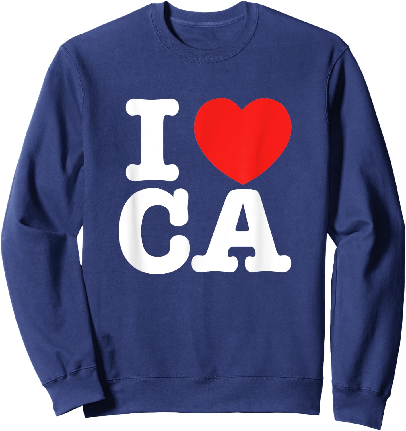 I Heart California (CA) Love Sweatshirt - Sweatshirt | Navy