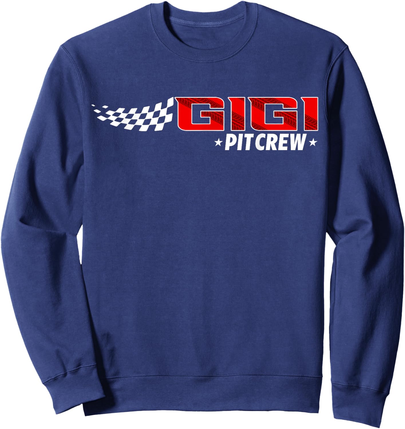 Race Car Birthday Party Racing Family Gigi Pit Crew Sweatshirt - Sweatshirt | Navy