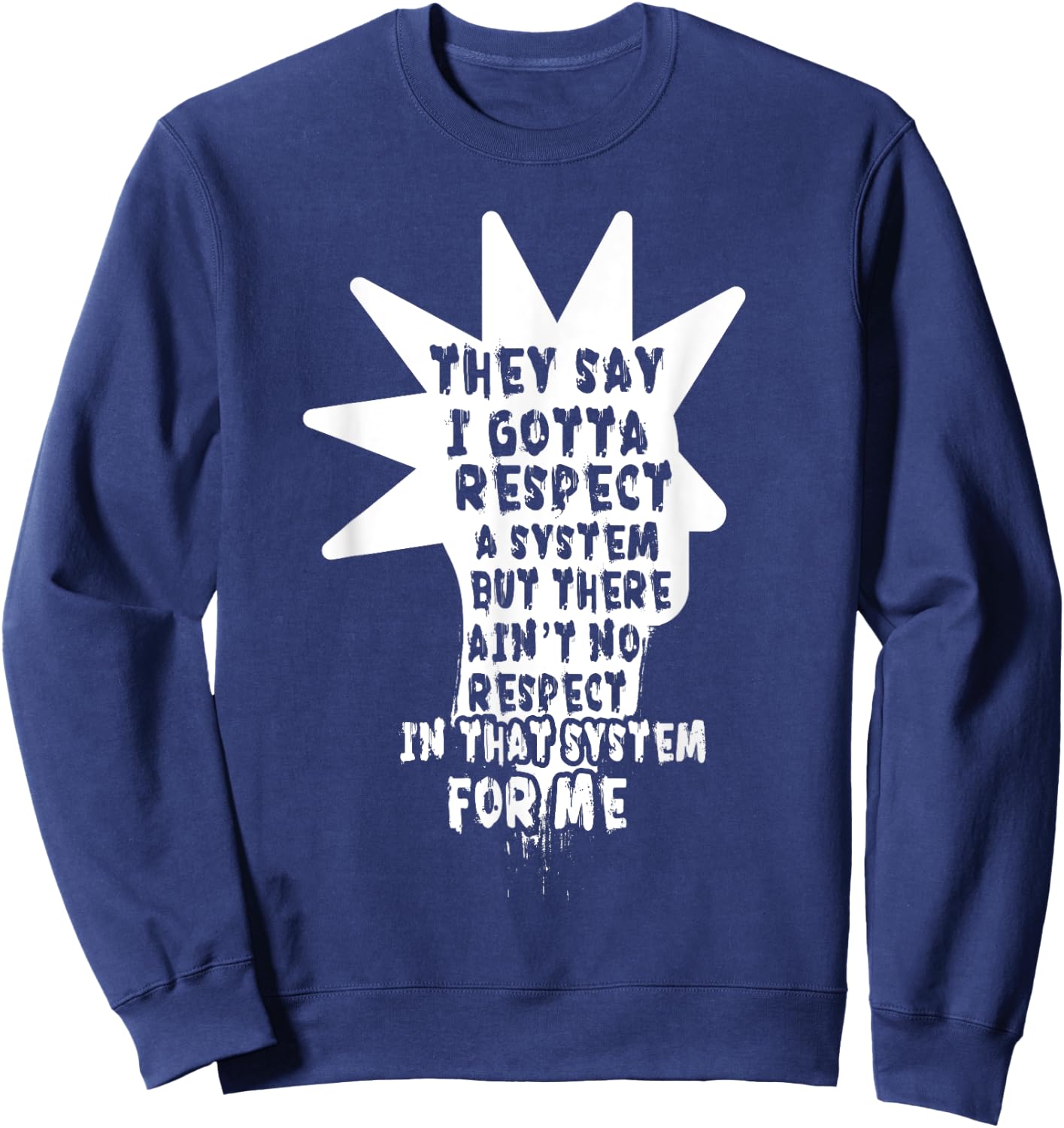 Punker System Heavy Metal Punk Rock Rocker Band Subculture Sweatshirt - Sweatshirt | Navy