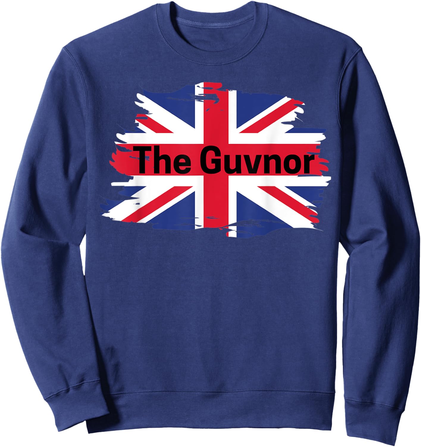 The Guvnor - Funny UK Flag Sweatshirt - Sweatshirt | Navy