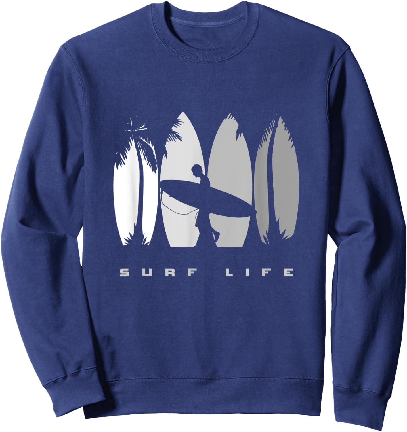 Surfing Surf Apparel - Surfer Surf Sweatshirt - Sweatshirt | Navy