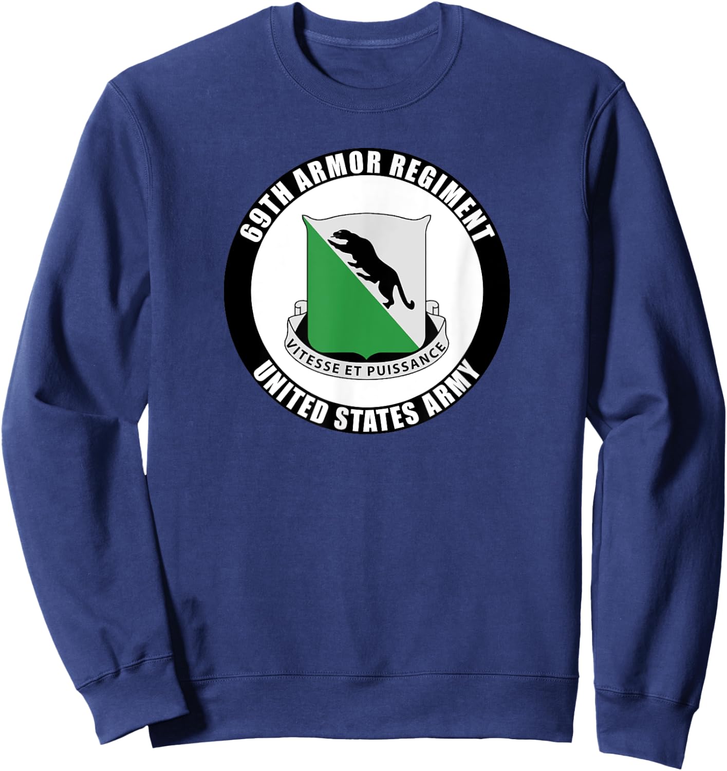 69th Armor Regiment United States Army Veteran Military Sweatshirt - Sweatshirt | Navy
