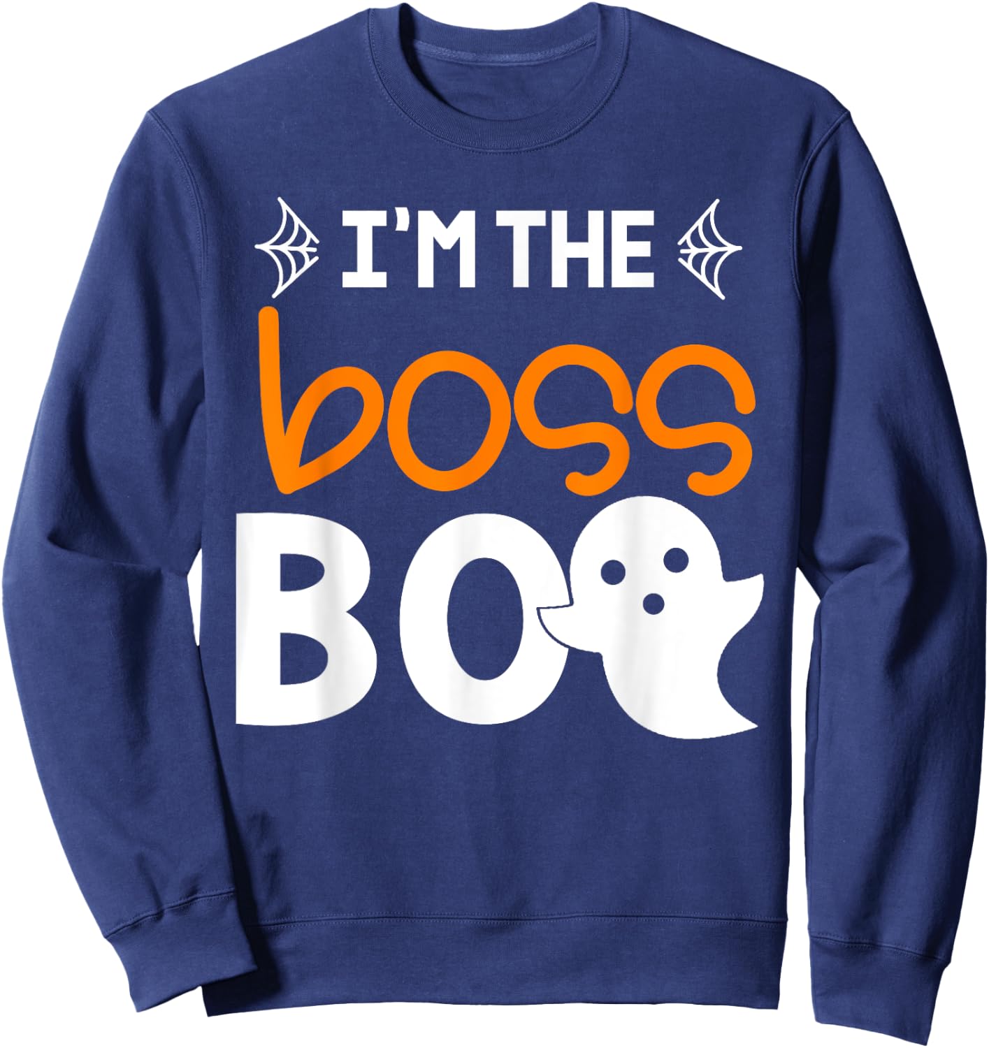 Boss Boo Shirt Family Costume Halloween PJs Sweatshirt - Sweatshirt | Navy