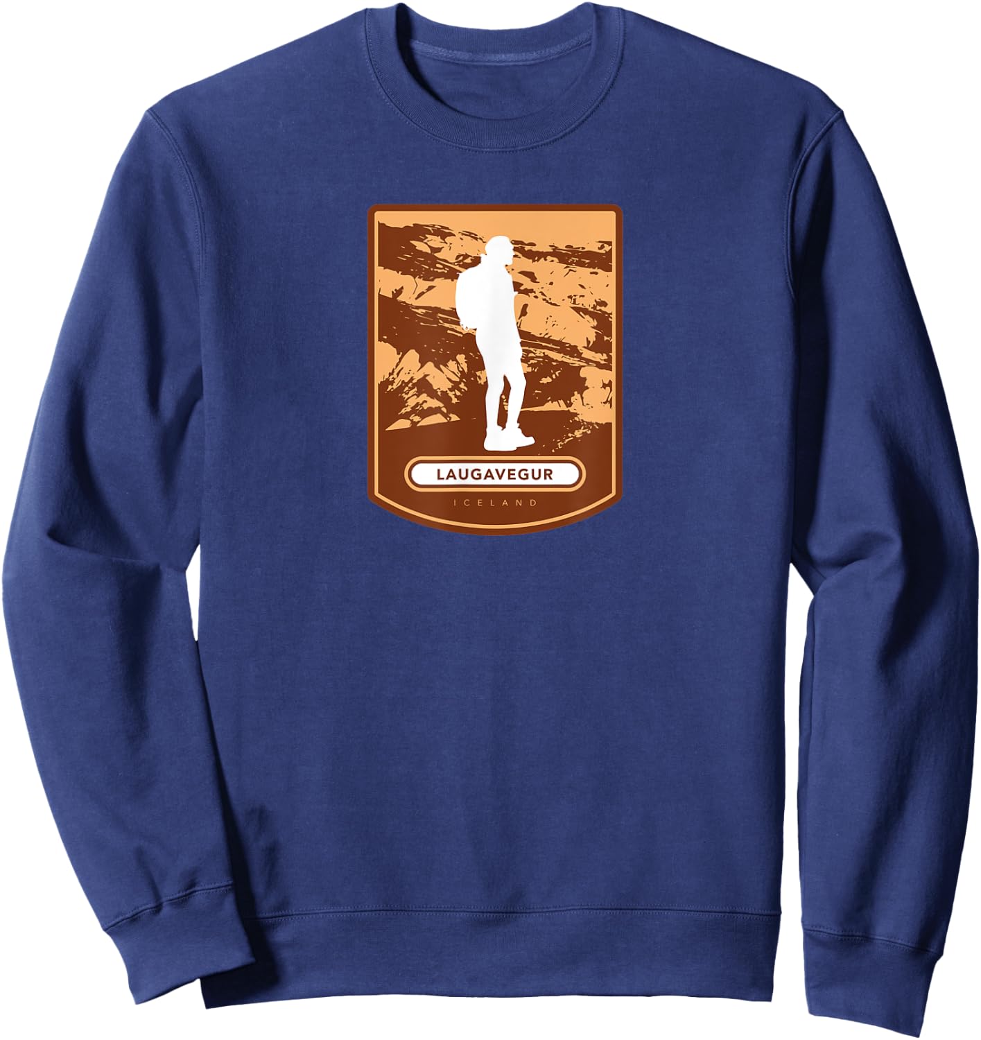 Laugavegur – Iceland Sweatshirt - Sweatshirt | Navy