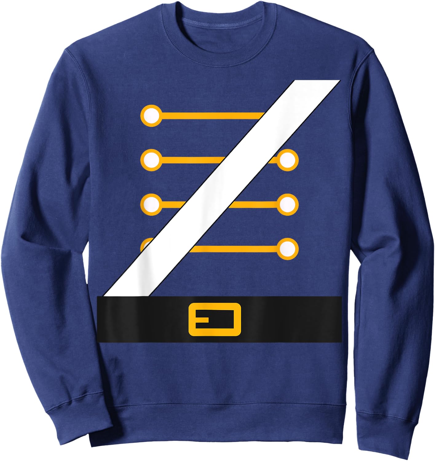 Nutcracker Costume Uniform Matching Toy Soldier Halloween Sweatshirt - Sweatshirt | Navy