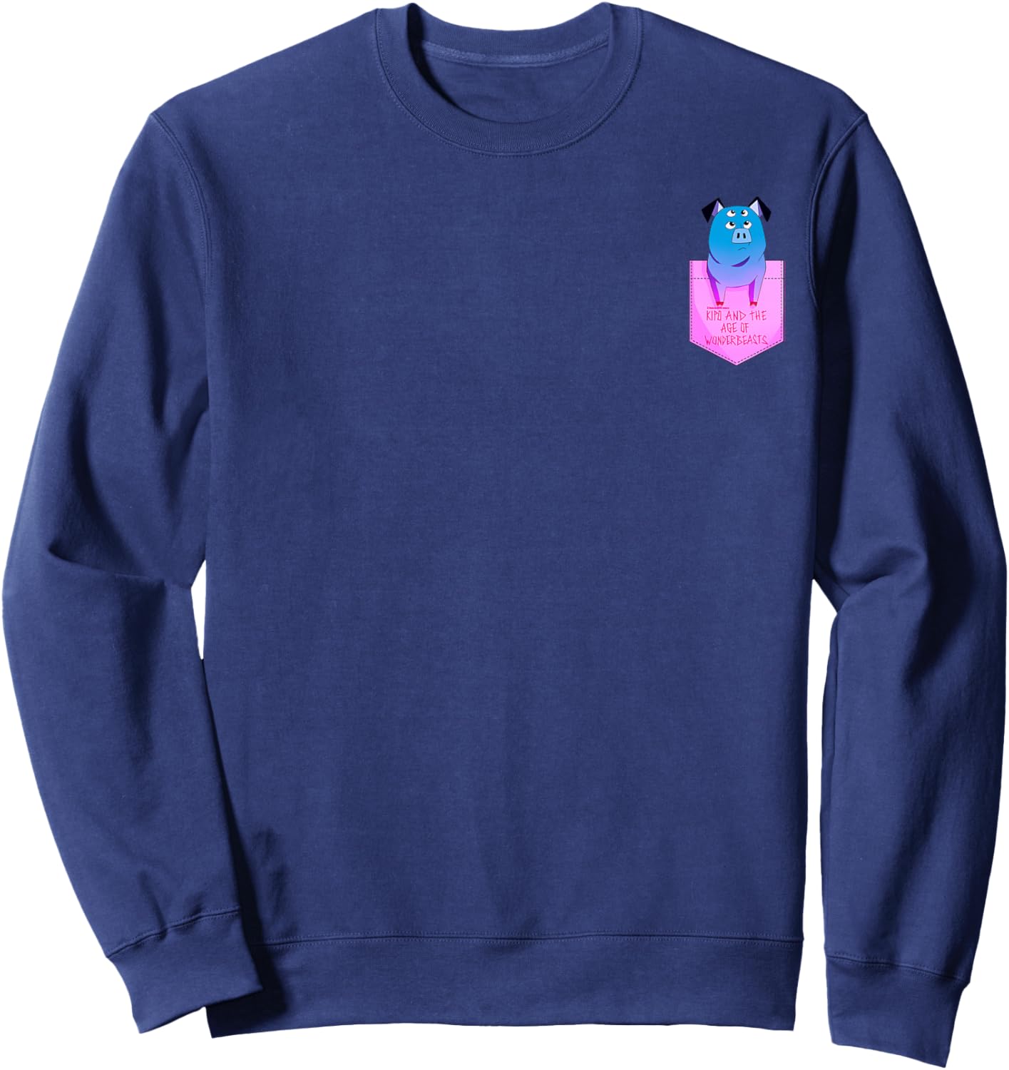 Kipo And The Age Of Wonderbeasts Mandu Faux Pocket Sweatshirt - Sweatshirt | Navy