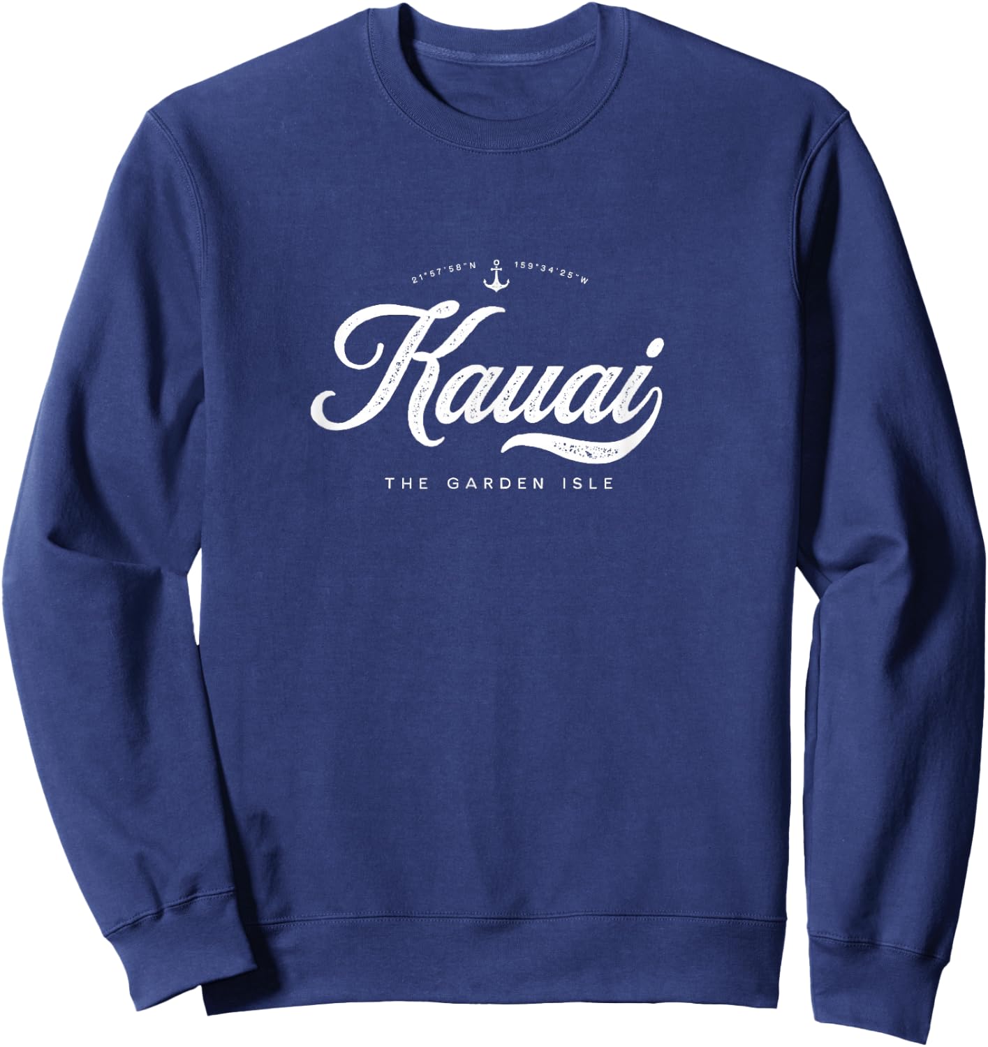 Kauai Hawaii Vintage Retro Sweatshirt - Sweatshirt | Navy