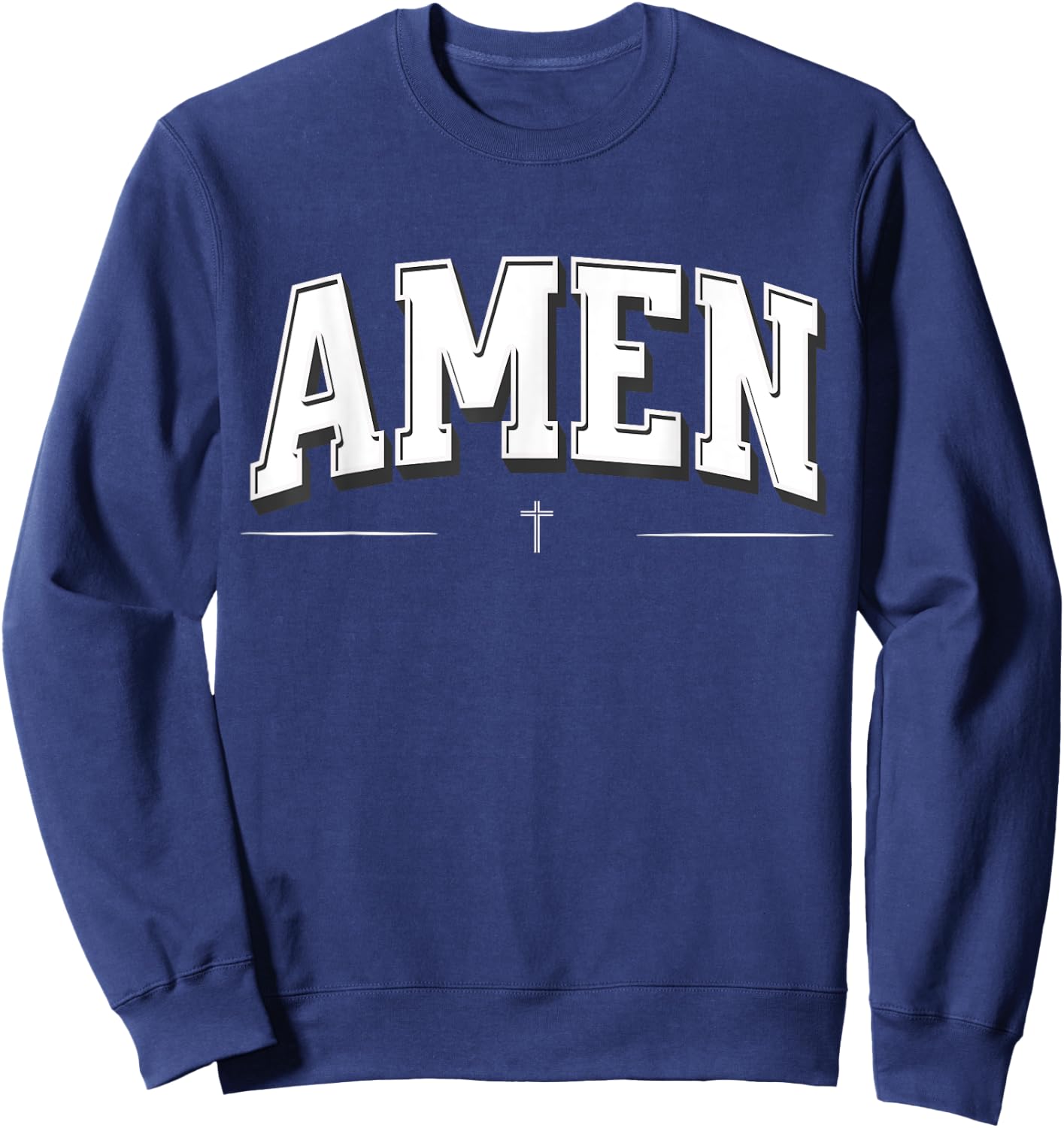 Christian shirts , AMEN Sweatshirt - Sweatshirt | Navy
