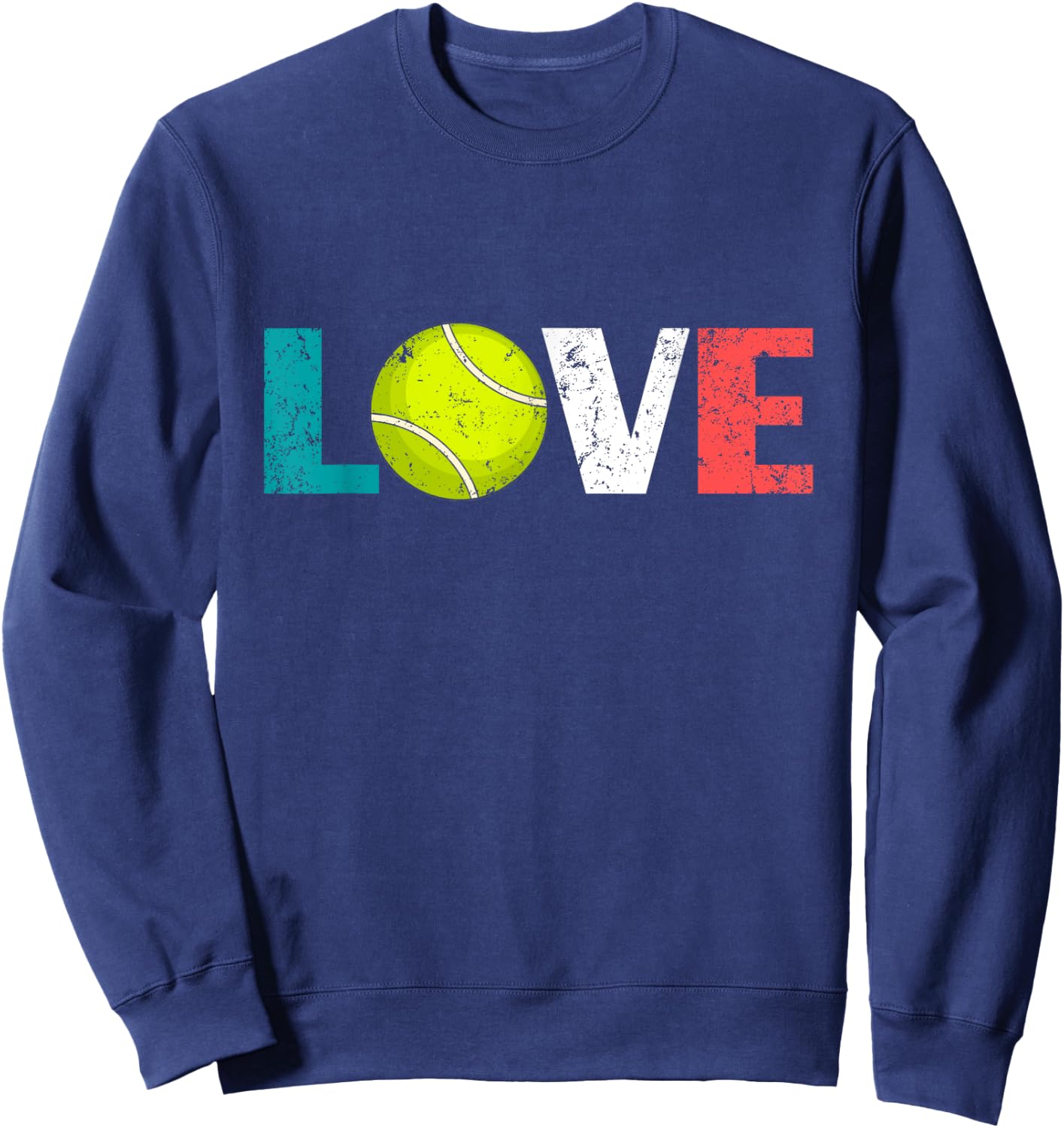I Love Tennis - Ball Player Cool Tennis Girl Boy Sweatshirt - Sweatshirt | Navy