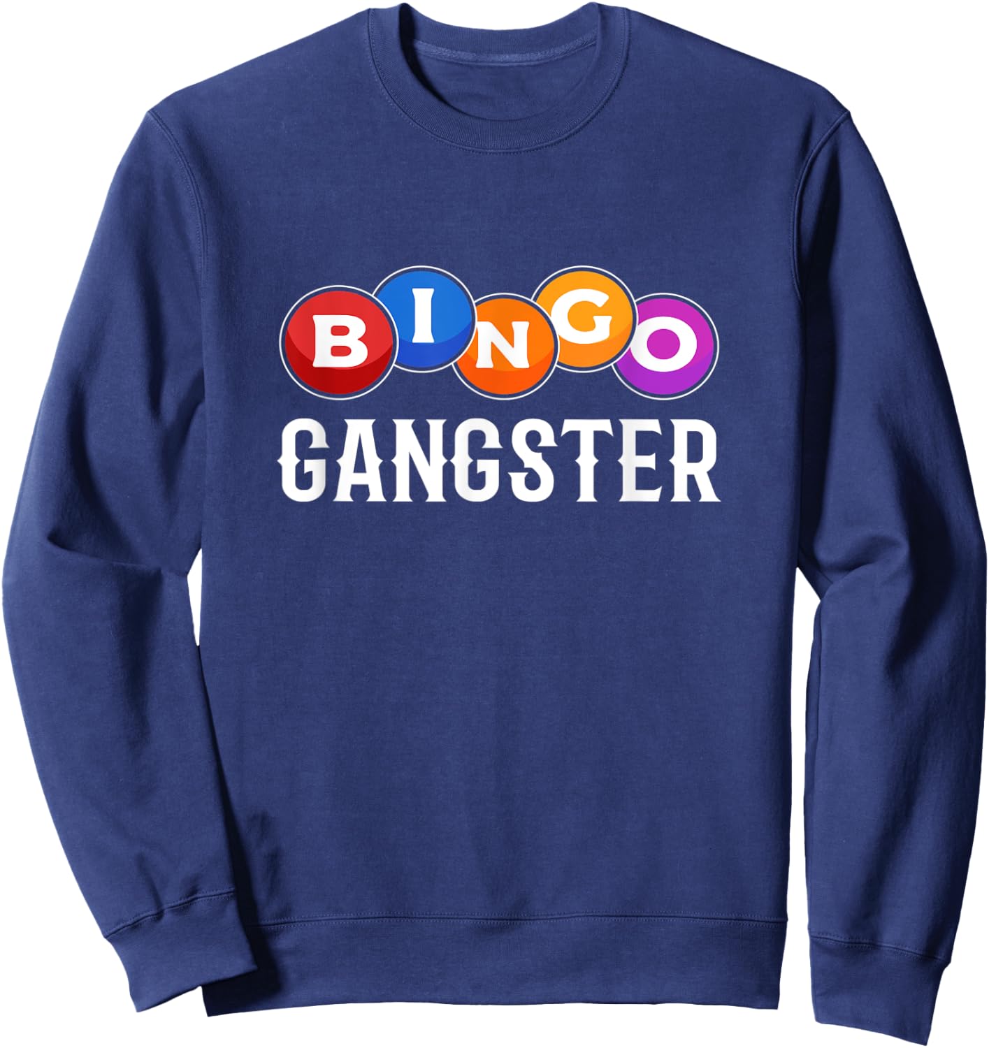 Bingo Shirts - Bingo Gangster Sweatshirt - Sweatshirt | Navy