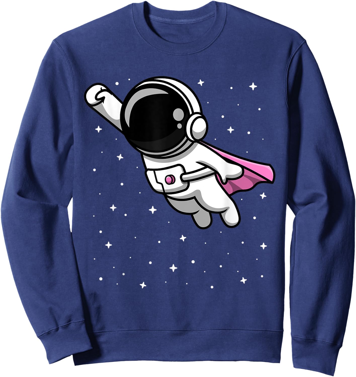 Future Astronaut Shirt Girl Cute Space Lover Gift Super Hero Sweatshirt - Sweatshirt | Navy