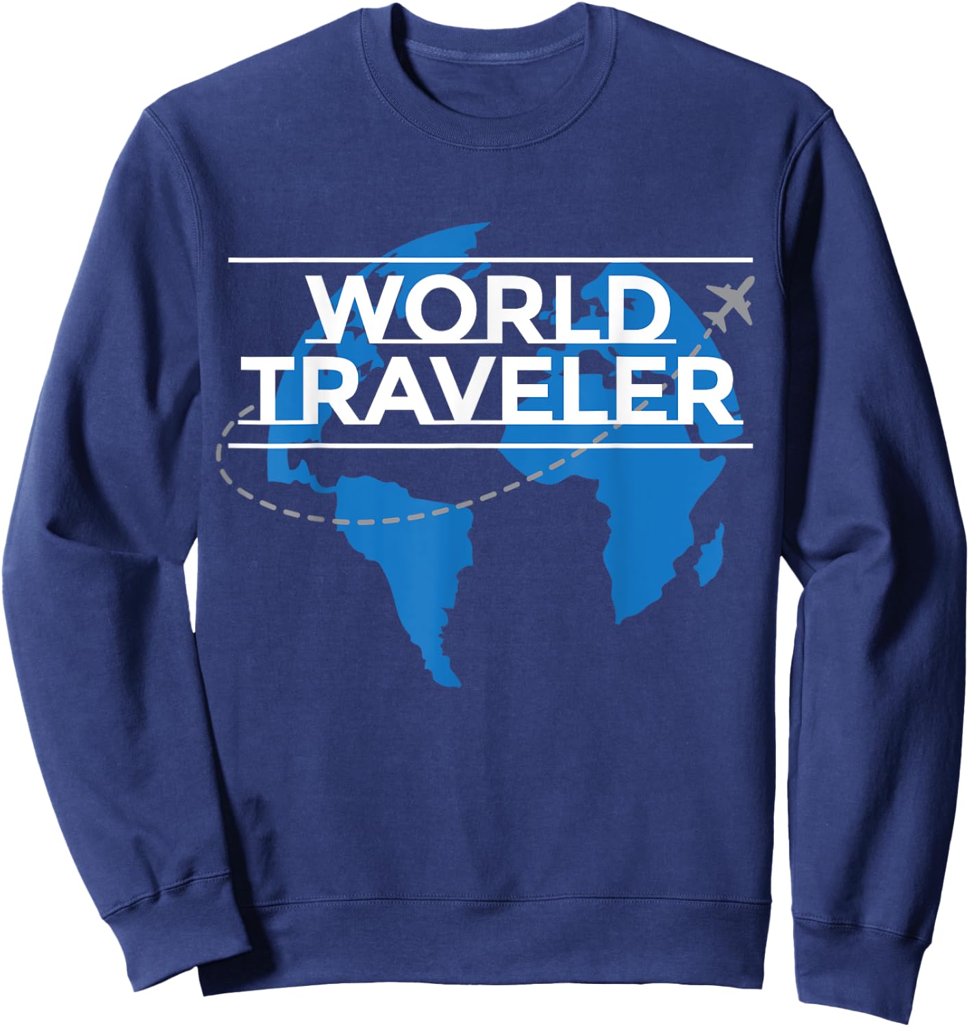 International World Traveler Gift International Traveler Sweatshirt - Sweatshirt | Navy