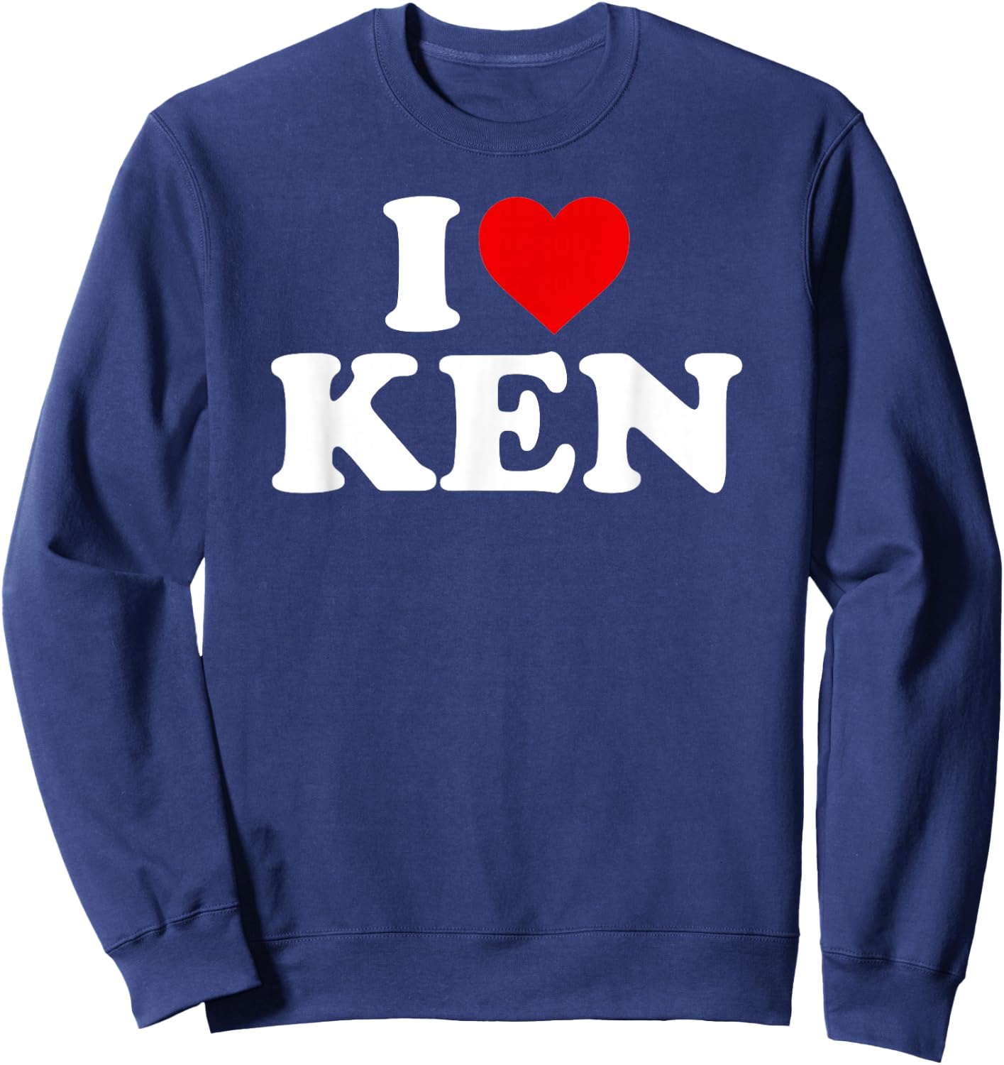 I Love Ken - Heart Sweatshirt - Sweatshirt | Navy