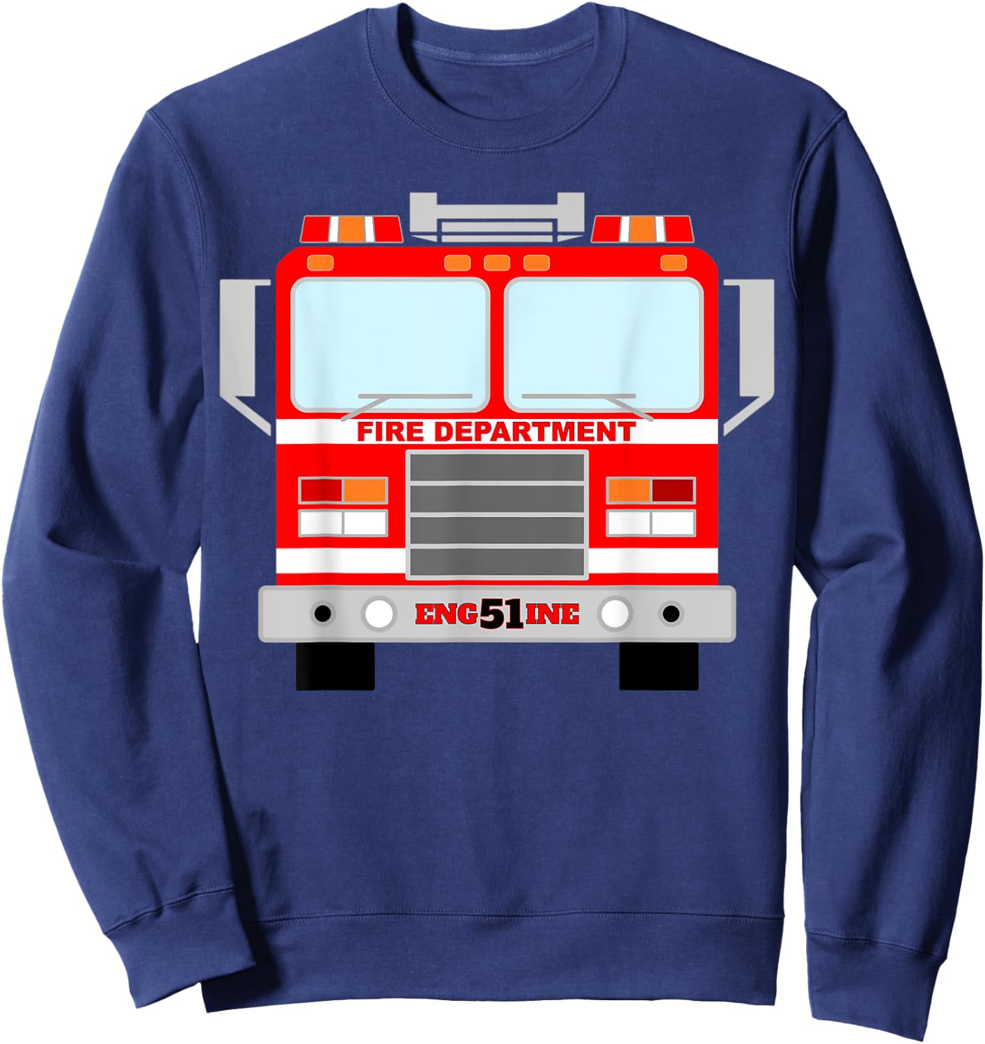 Fire Truck Halloween Costume Pretend I'm a Fire Truck Sweatshirt - Sweatshirt | Navy