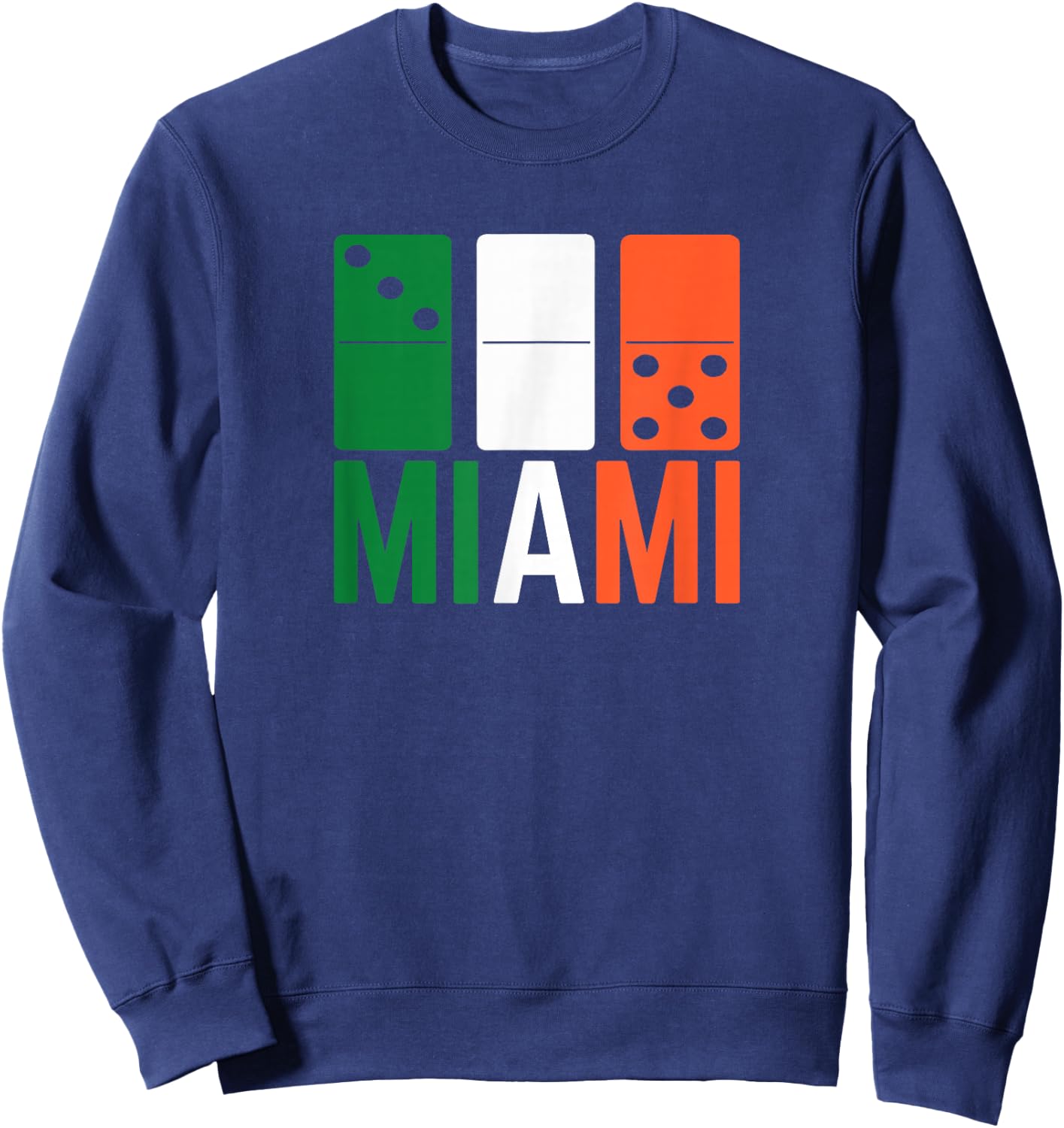 Three Zero Five 305 Miami Domino Sweatshirt - Sweatshirt | Navy