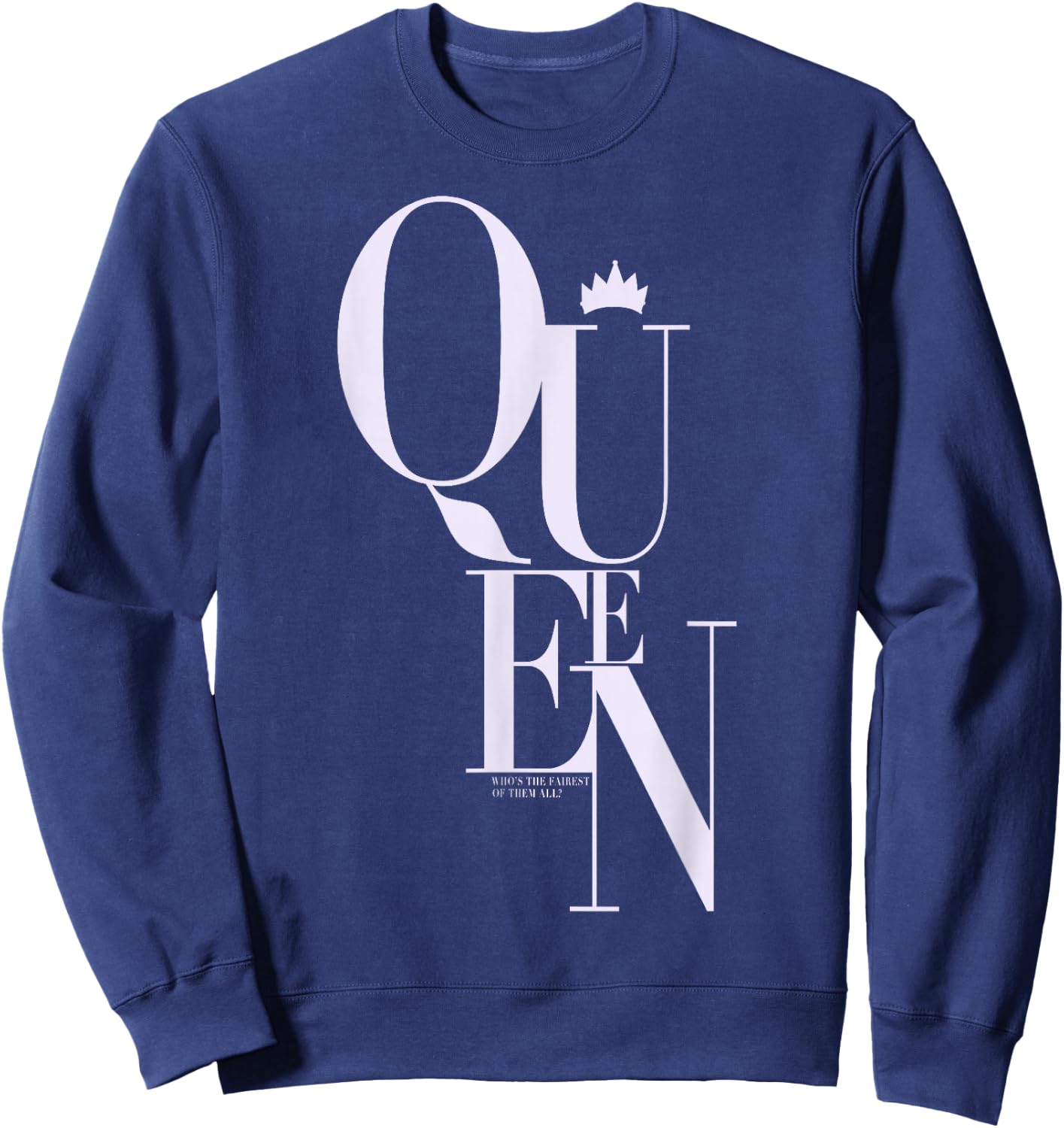 Disney Snow White Evil Queen Quote Graphic Sweatshirt - Sweatshirt | Navy
