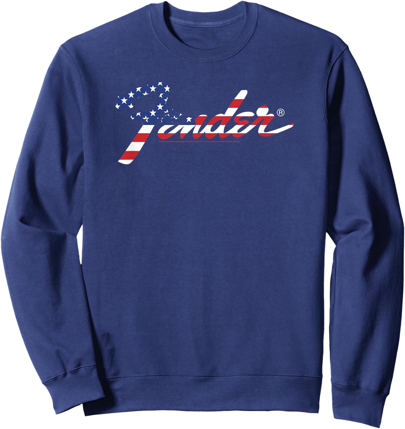 Fender American Flag Fill Logo Sweatshirt - Sweatshirt | Navy