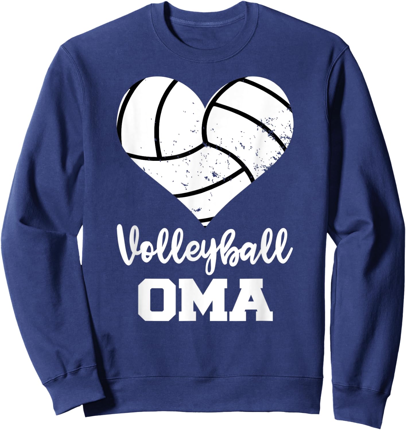 Volleyball Oma Funny Volleyball Player Oma Sweatshirt - Sweatshirt | Navy