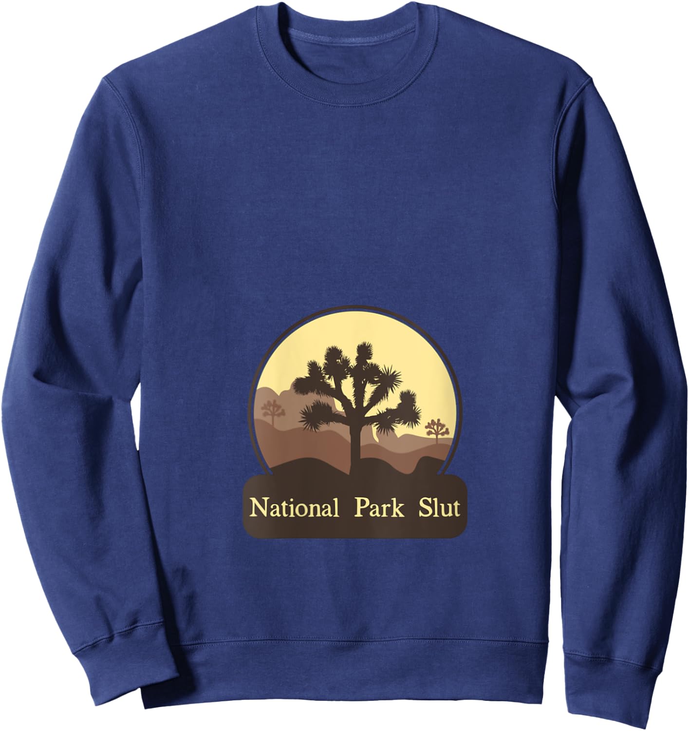 National Park Slut V-Neck Sweatshirt - Sweatshirt | Navy