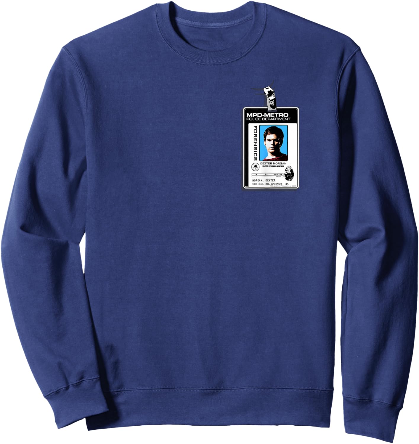 Dexter Badge Sweatshirt - Sweatshirt | Navy