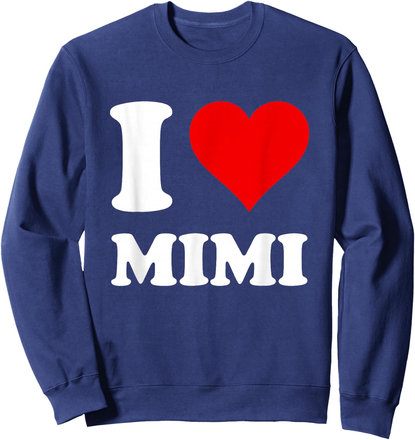 Red Heart I Love Mimi Sweatshirt - Sweatshirt | Navy