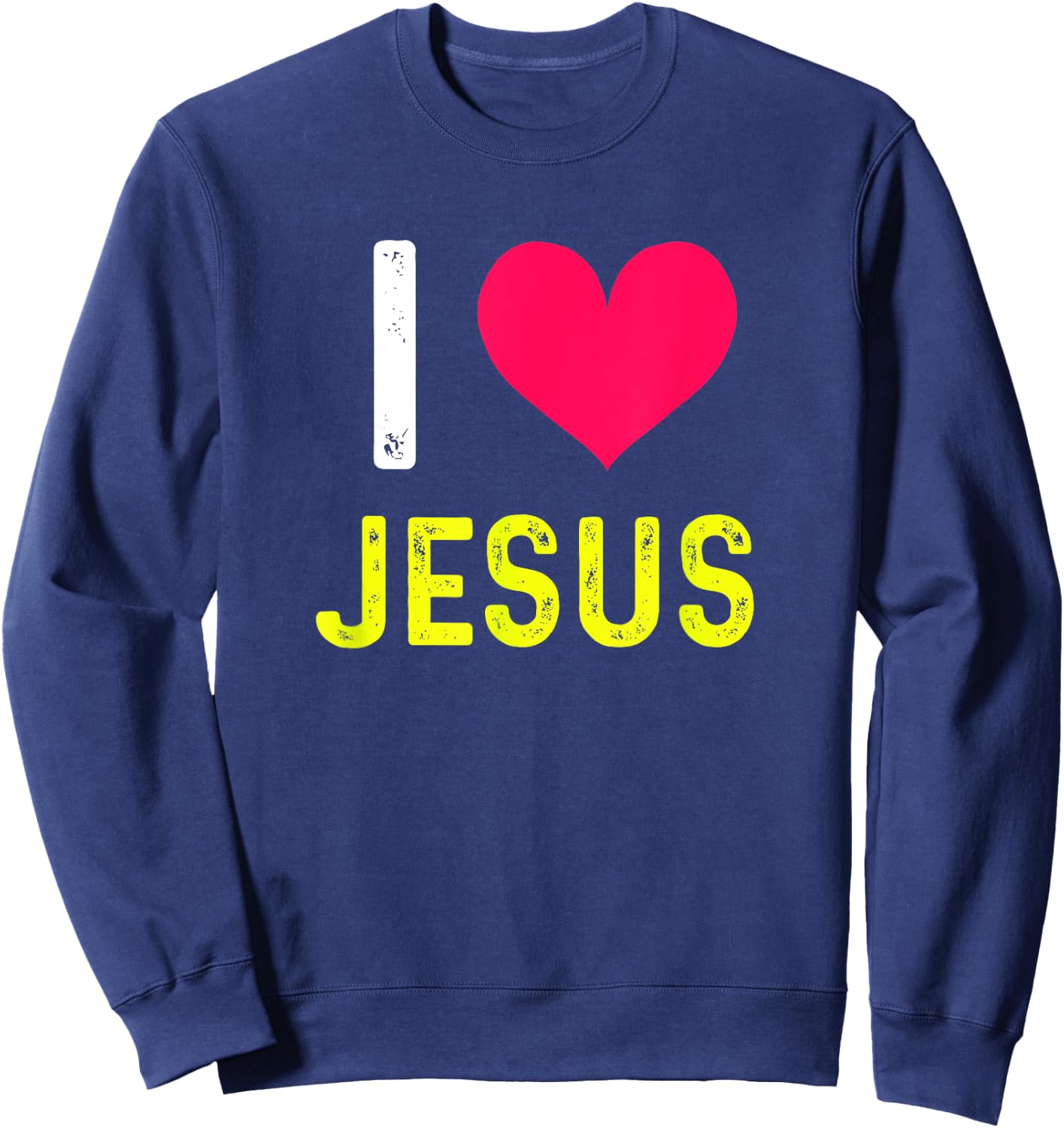 Christian, God and Jesus Christ Lover Sweatshirt - Sweatshirt | Navy