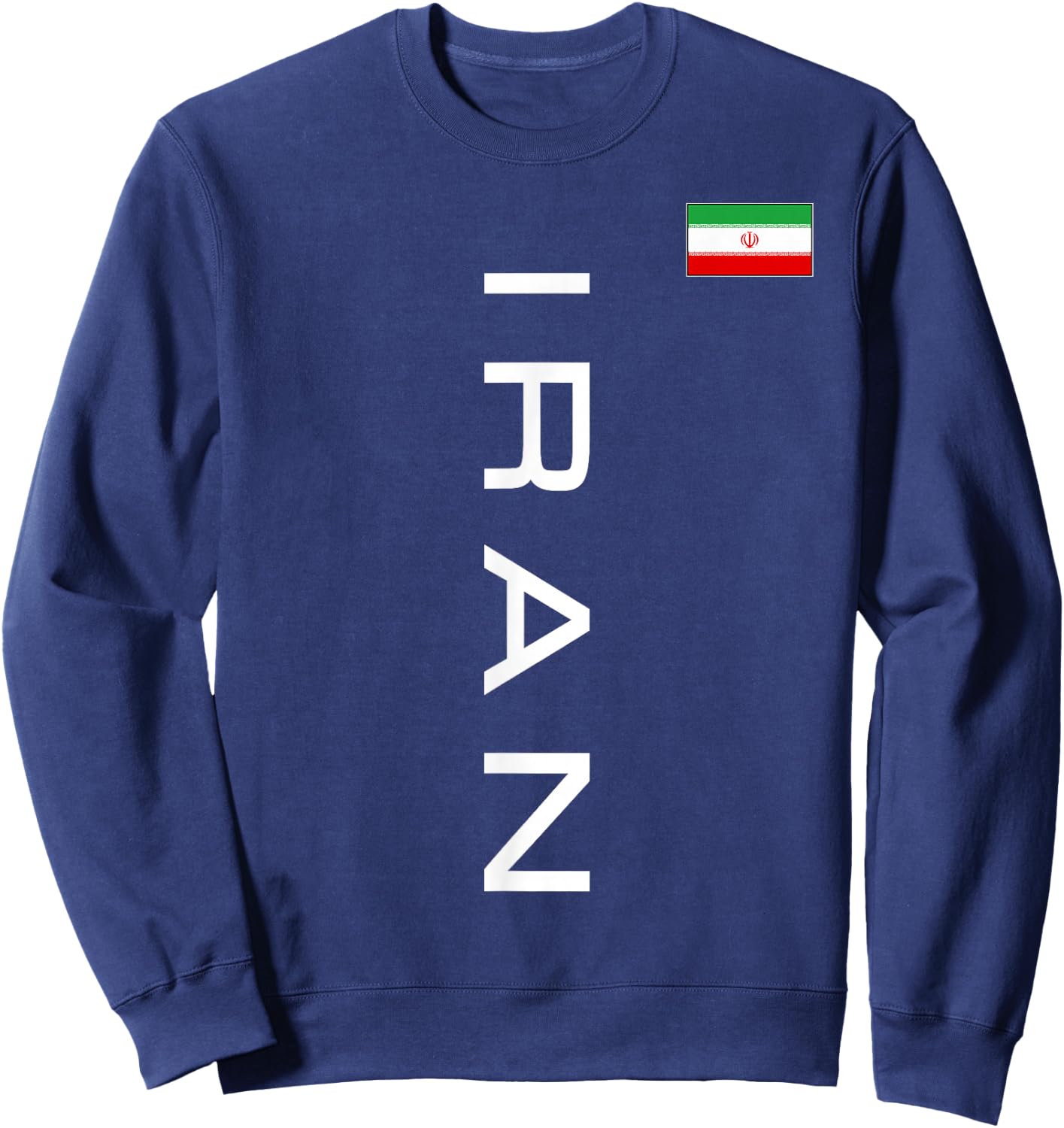 Iran Flag Iranian Athletic Games Sports Jersey Style Sweatshirt - Sweatshirt | Navy