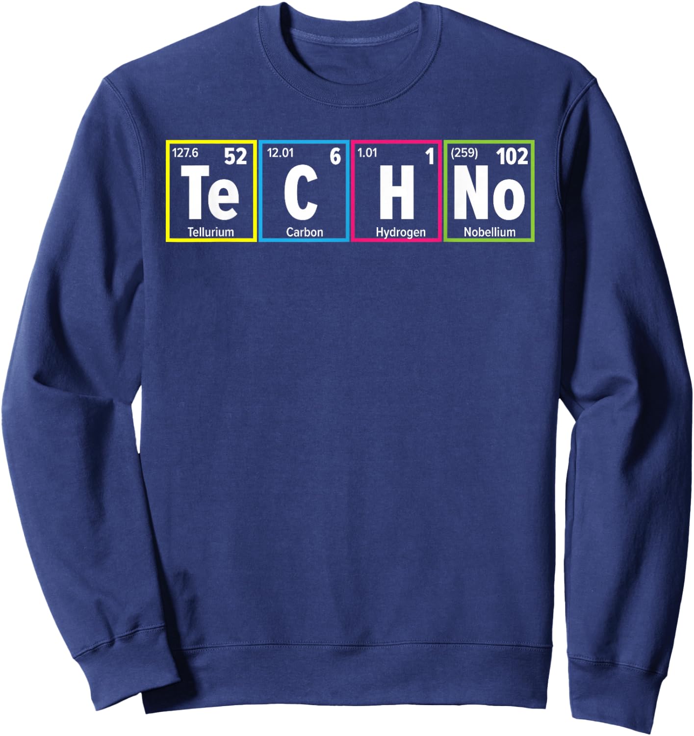 Techno Music Lover Trance Raver Headbanger EDM Astronaut Sweatshirt - Sweatshirt | Navy
