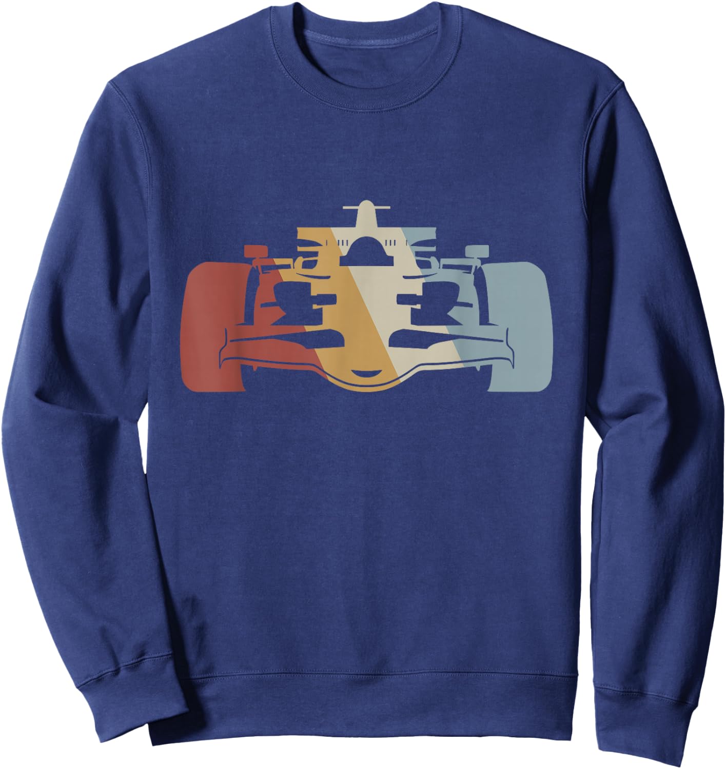Racing Car Retro Style Vintage Sweatshirt - Sweatshirt | Navy