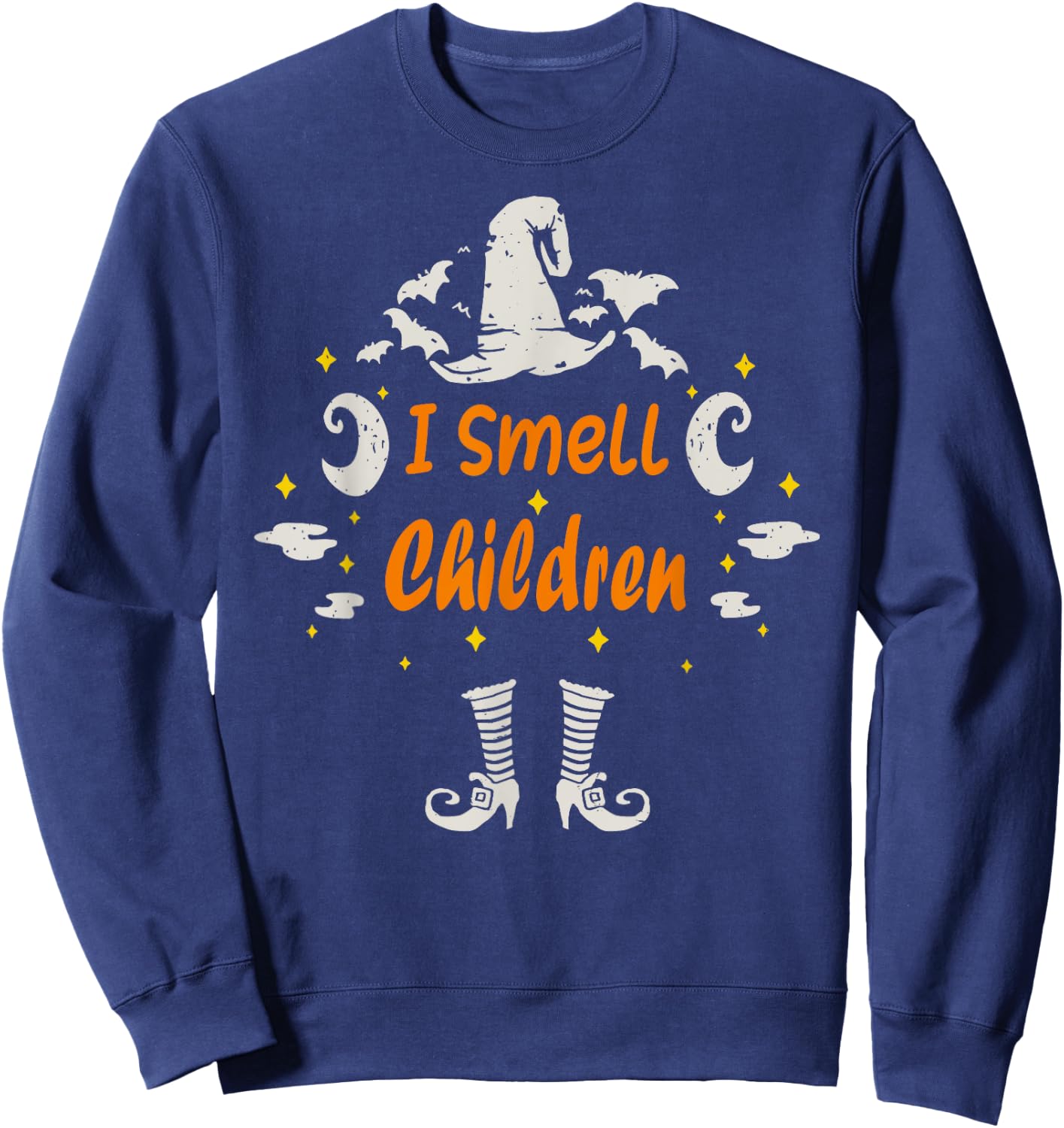 Halloween I Smell Children Funny Teacher costume Men Women Kids Sweatshirt - Sweatshirt | Navy
