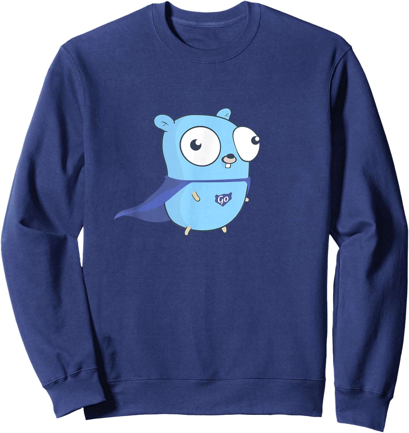 Developer Go Super Golang Sweatshirt - Sweatshirt | Navy
