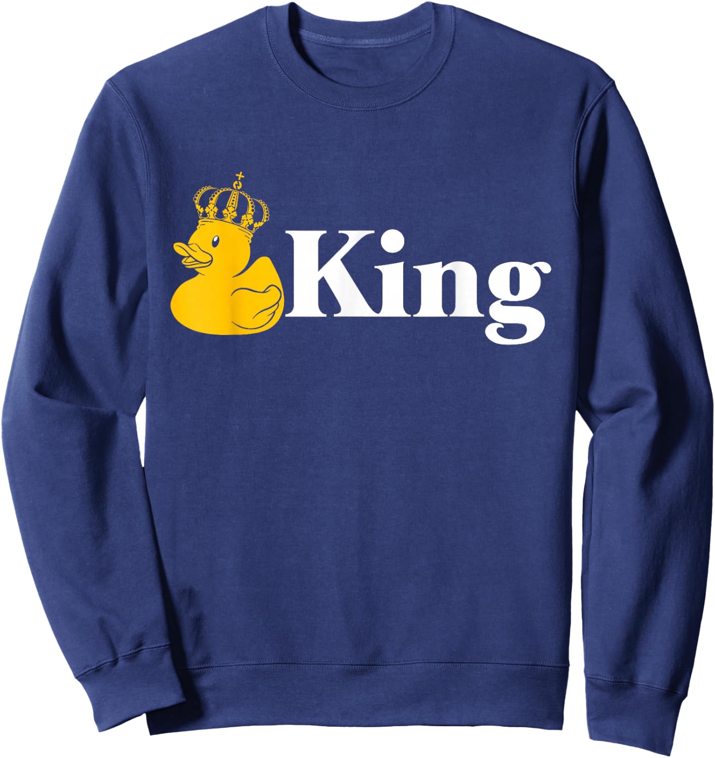 Rubber Duck Yellow Duck King Sweatshirt - Sweatshirt | Navy