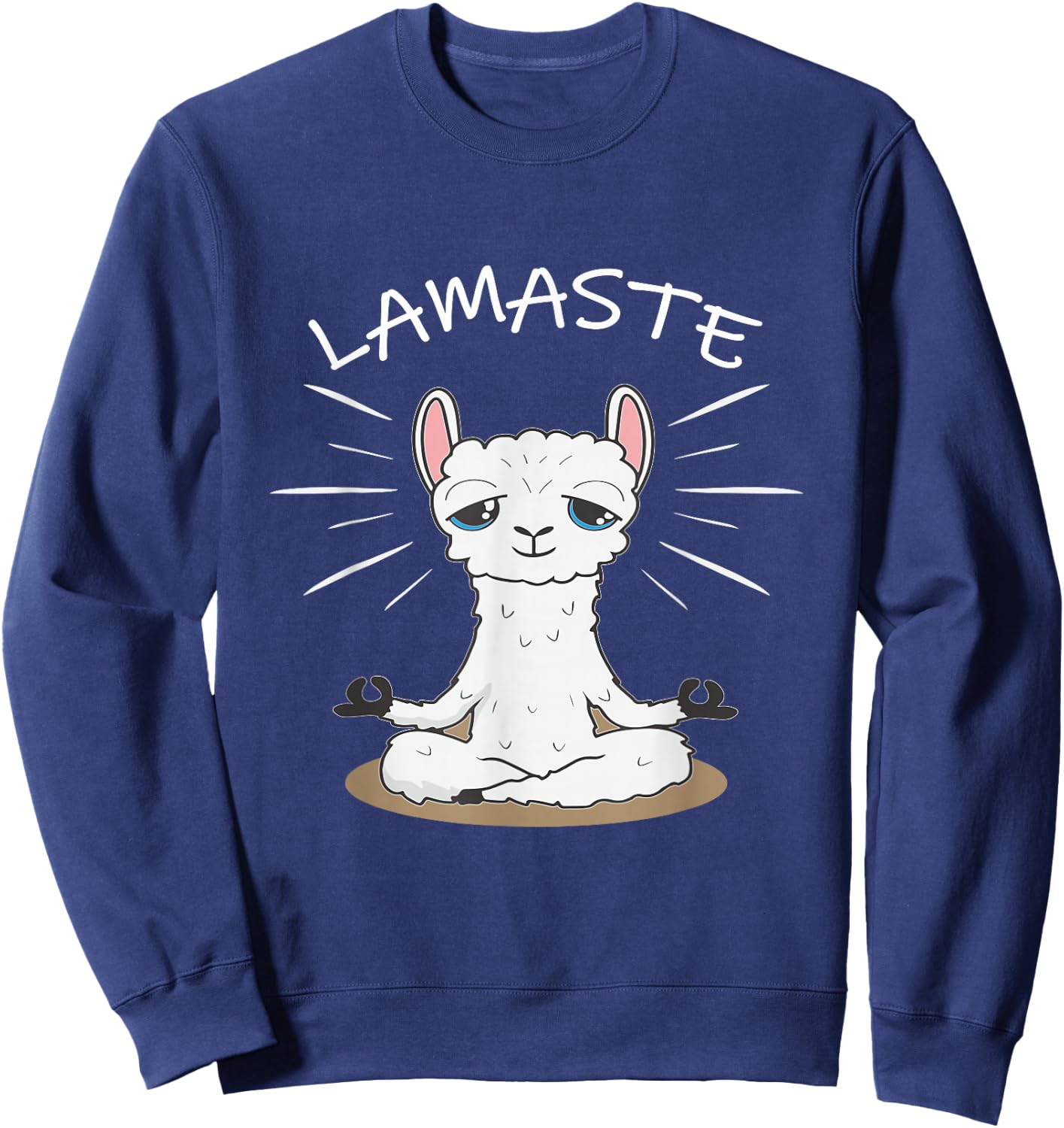 Lamaste Lama Yoga Meditation Om Sweatshirt - Sweatshirt | Navy