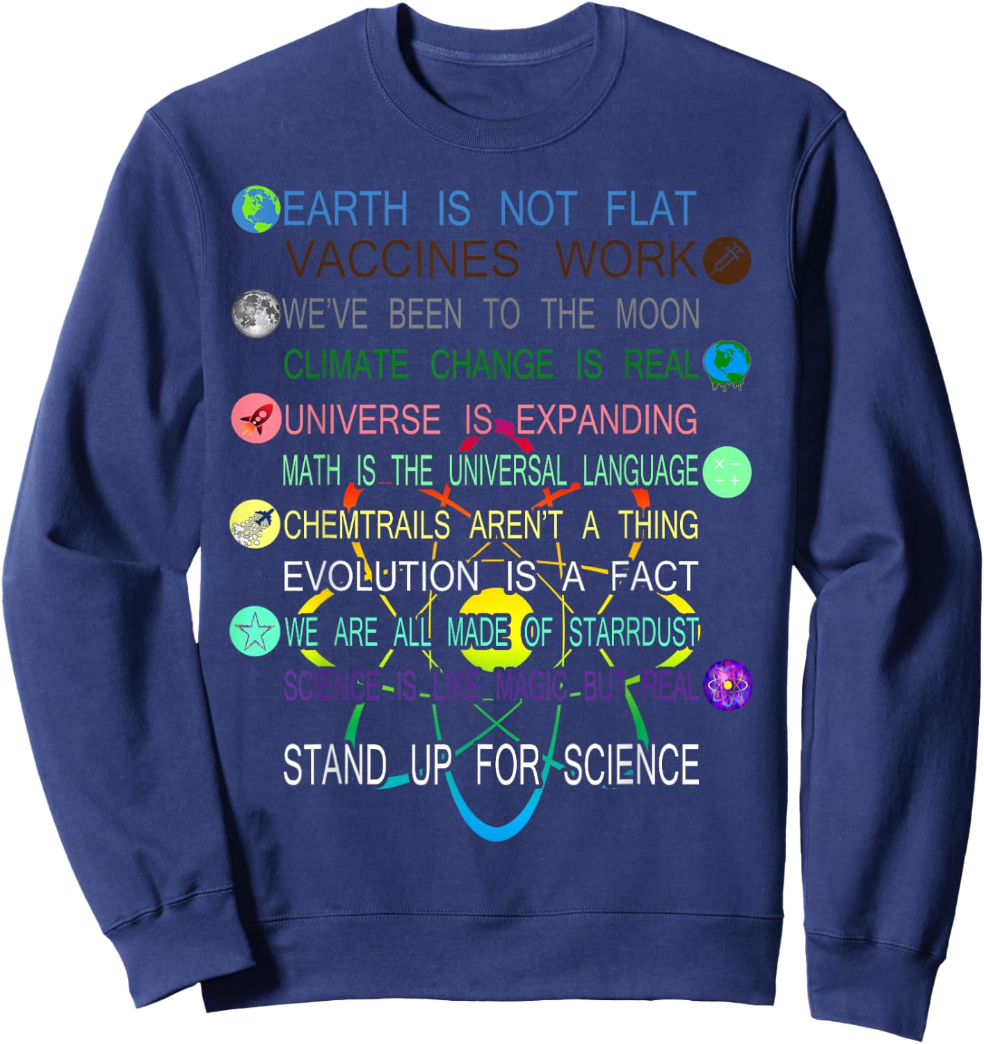 Stand Up For Science Cool Pro Science Sweatshirt - Sweatshirt | Navy