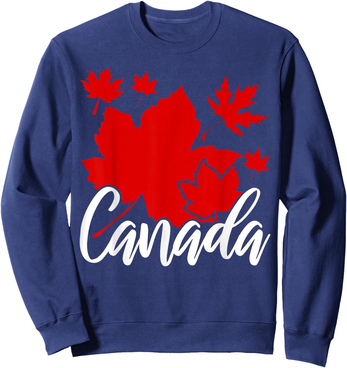 Canadian Maple Leaf Canadian Canada Sweatshirt - Sweatshirt | Navy