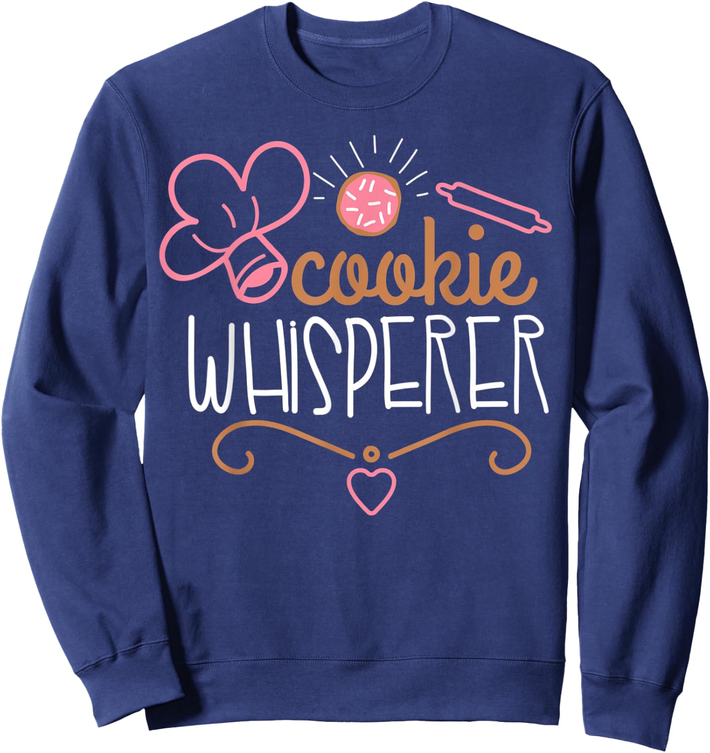 Cookie Whisperer Design Cookie Decorating Design Sweatshirt - Sweatshirt | Navy