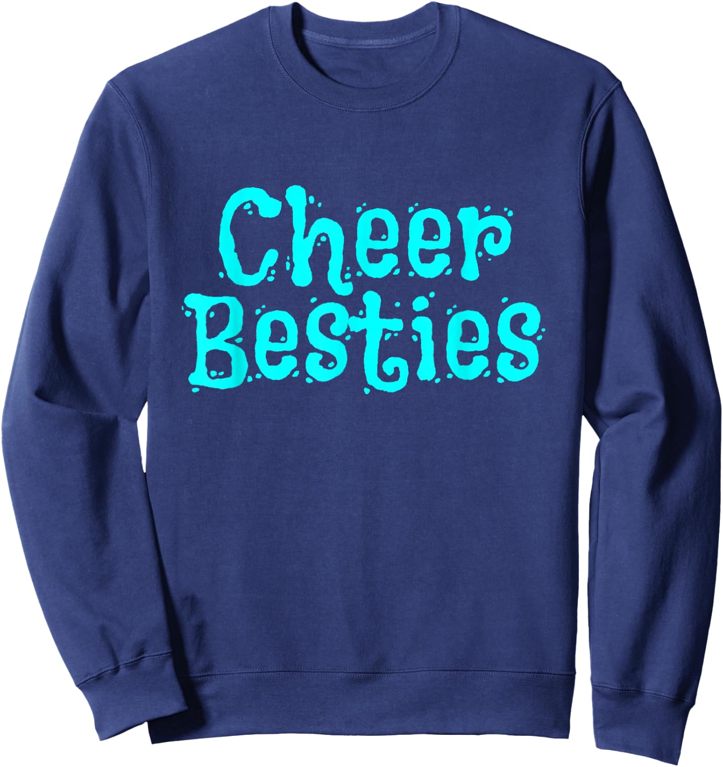 Best Cheer Friend Cheerleader Besties Sweatshirt - Sweatshirt | Navy