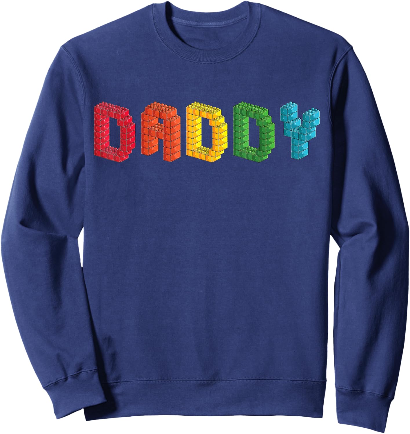 Daddy Master Builder Building Bricks Blocks Family Set Sweatshirt - Sweatshirt | Navy