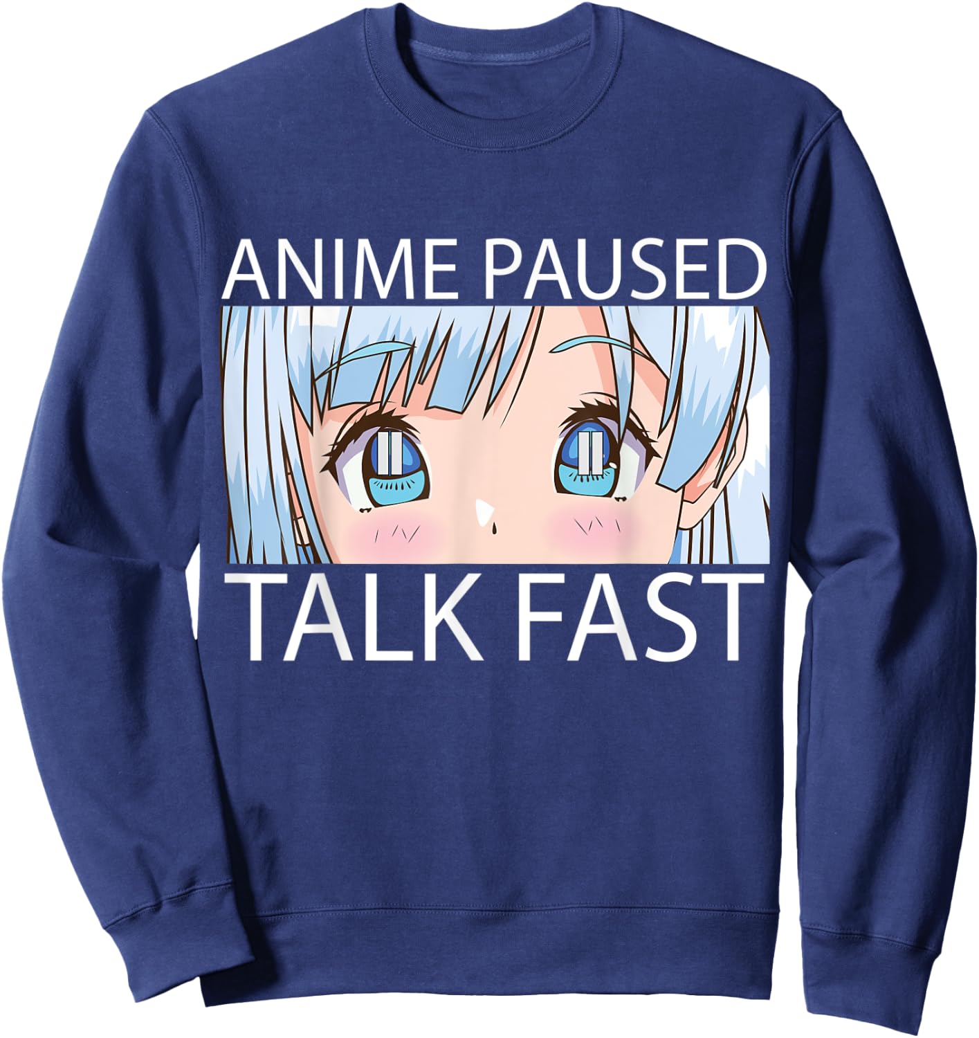 Anime Art Women Teen Girls Anime Merch Anime Lovers Sweatshirt - Sweatshirt | Navy