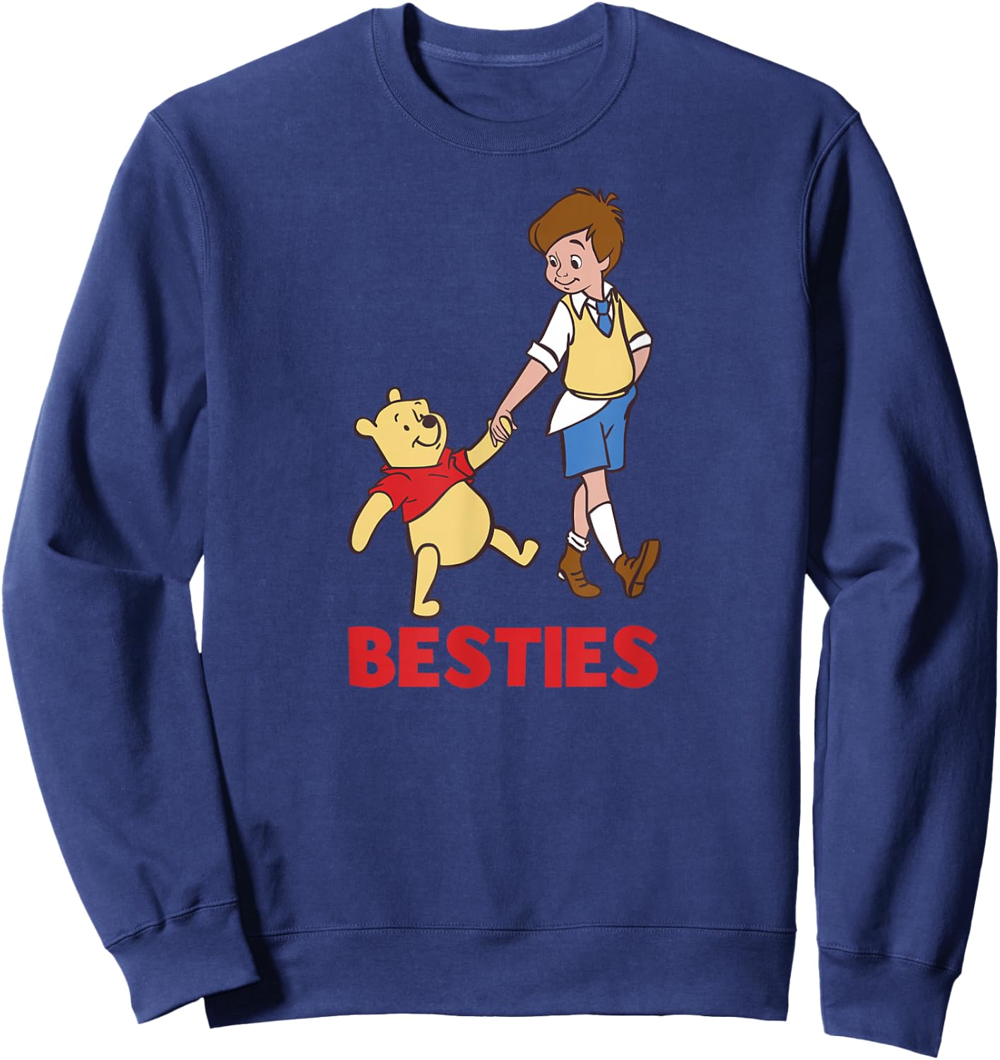 Winnie the Pooh - Christopher Robin Pooh Besties Sweatshirt - Sweatshirt | Navy
