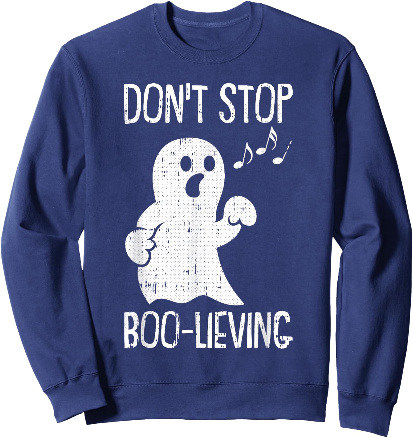 Ghost Boo Lazy Halloween Costume Funny Pun Ghoul Spirit Sweatshirt - Sweatshirt | Navy