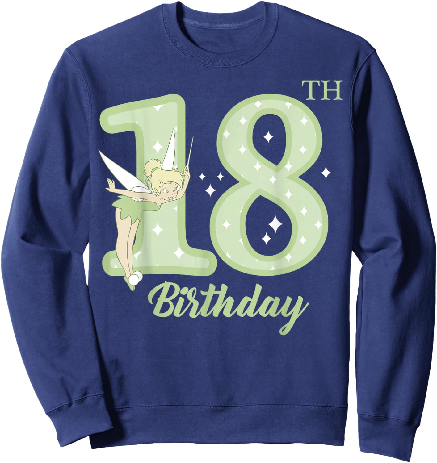 Disney Peter Pan 18th Birthday Tinkerbell Portrait Sweatshirt - Sweatshirt | Navy