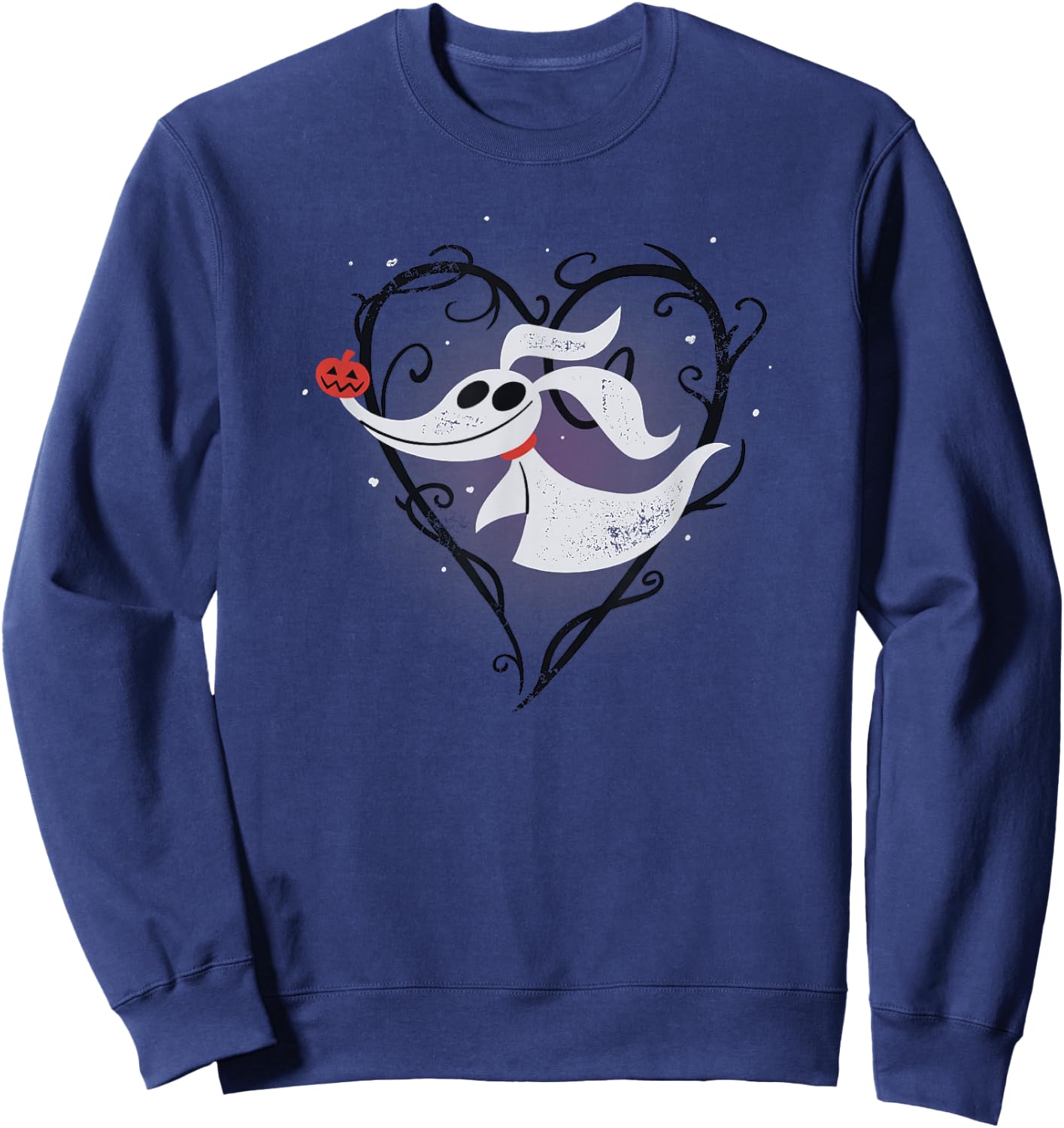 Disney The Nightmare Before Christmas Zero Thorny Heart Sweatshirt - Sweatshirt | Navy