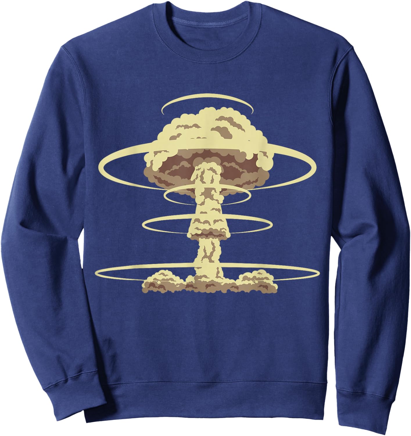 Nuclear Bomb Explosion Atomic Bomb Mushroom Cloud Power Sweatshirt - Sweatshirt | Navy
