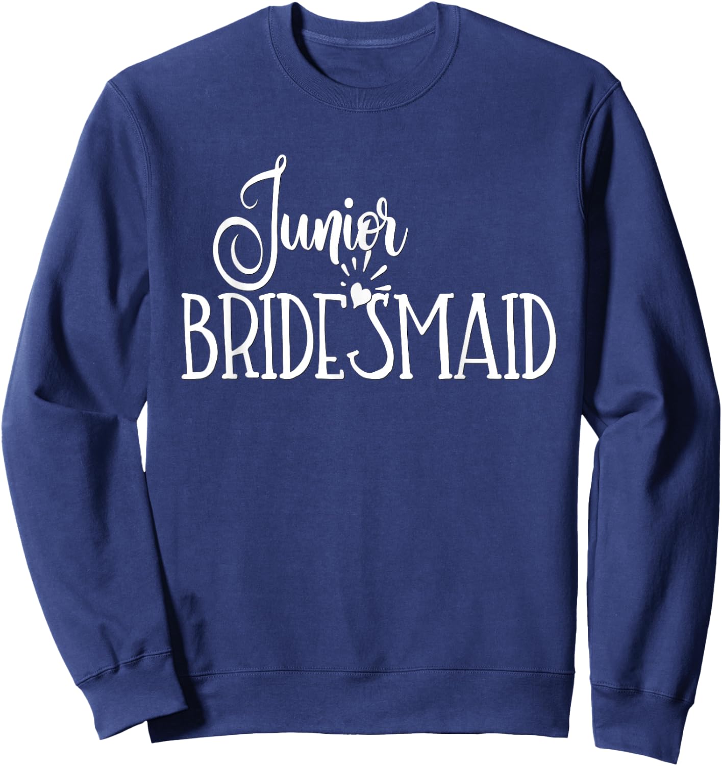 Junior Bridesmaid Kids Teen Girls Wedding Party Bride Groom Sweatshirt - Sweatshirt | Navy