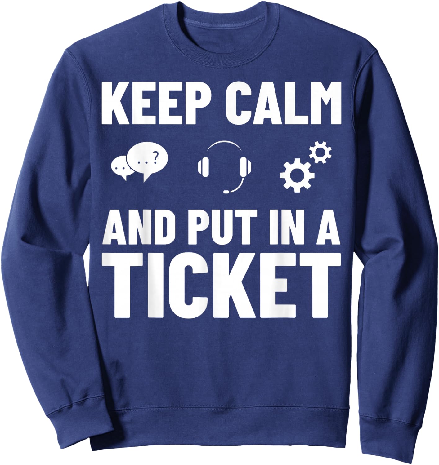Tech Support IT Technical Engineer Helpdesk Sweatshirt - Sweatshirt | Navy